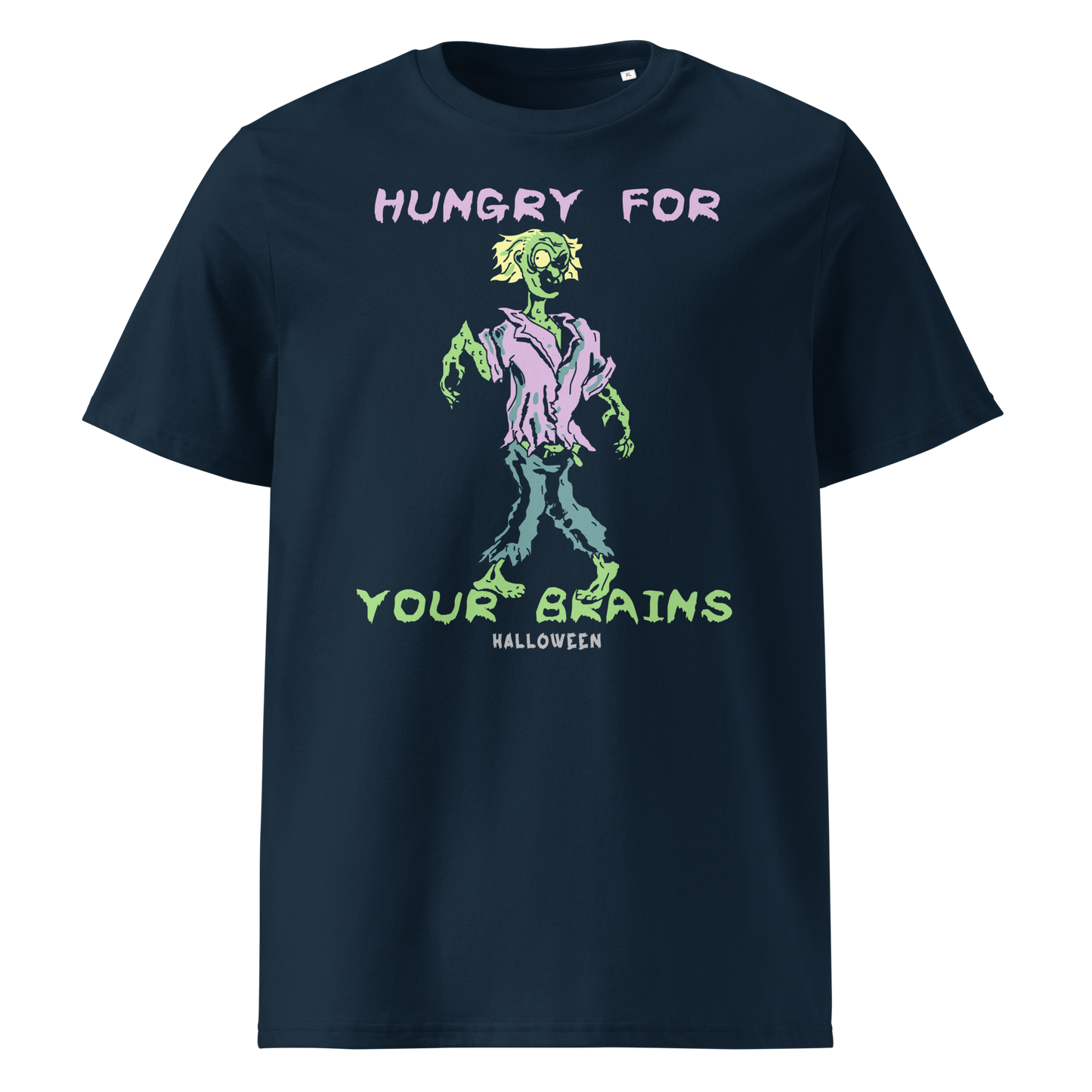 HUNGRY FOR YOUR BRAINS unisex organic cotton t-shirt