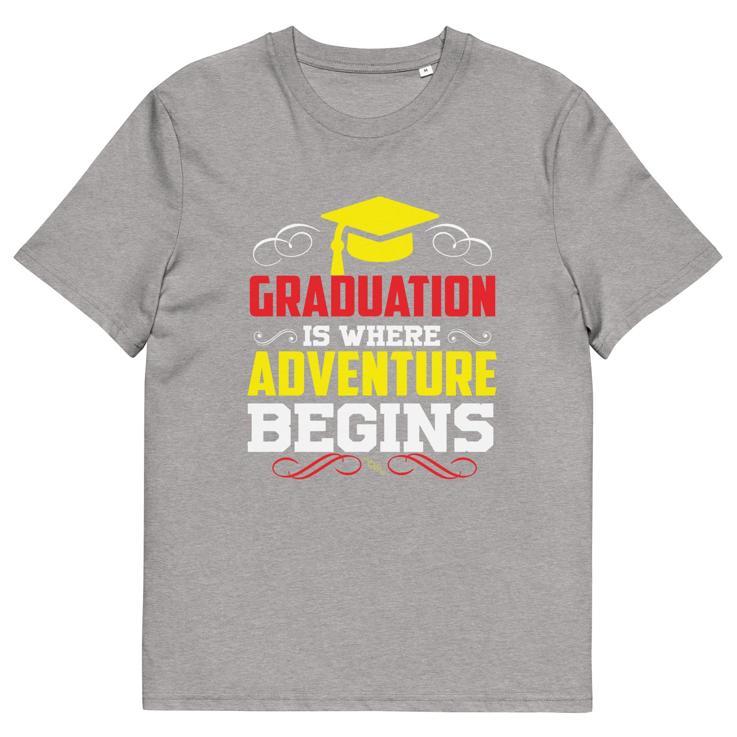 ADVENTURE BEGINS Unisex organic cotton t-shirt