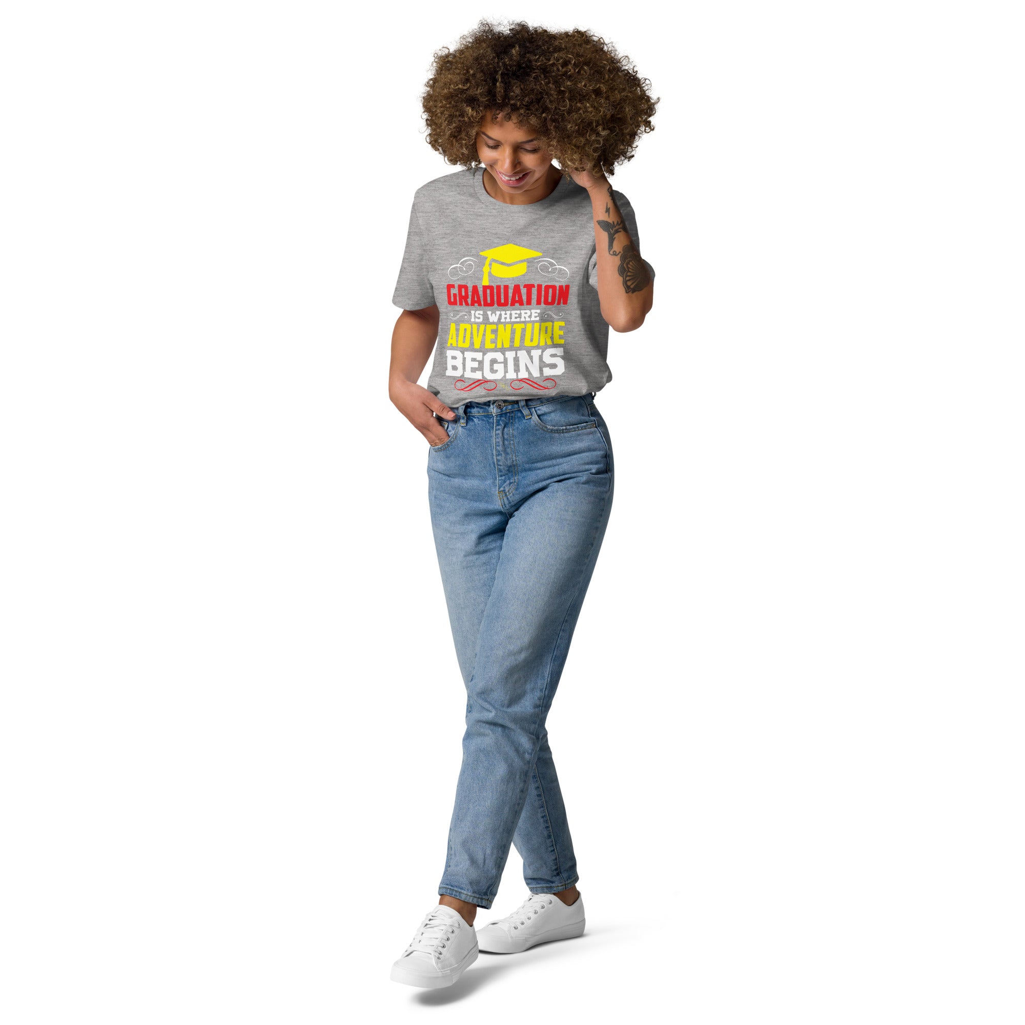 ADVENTURE BEGINS unisex t-shirt