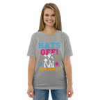 HATS OFF! unisex t-shirt - Printoo Shop - - graduation, t-shirt, unisex, Unisex Organic Cotton T-Shirt | Stanley/Stella STTU169