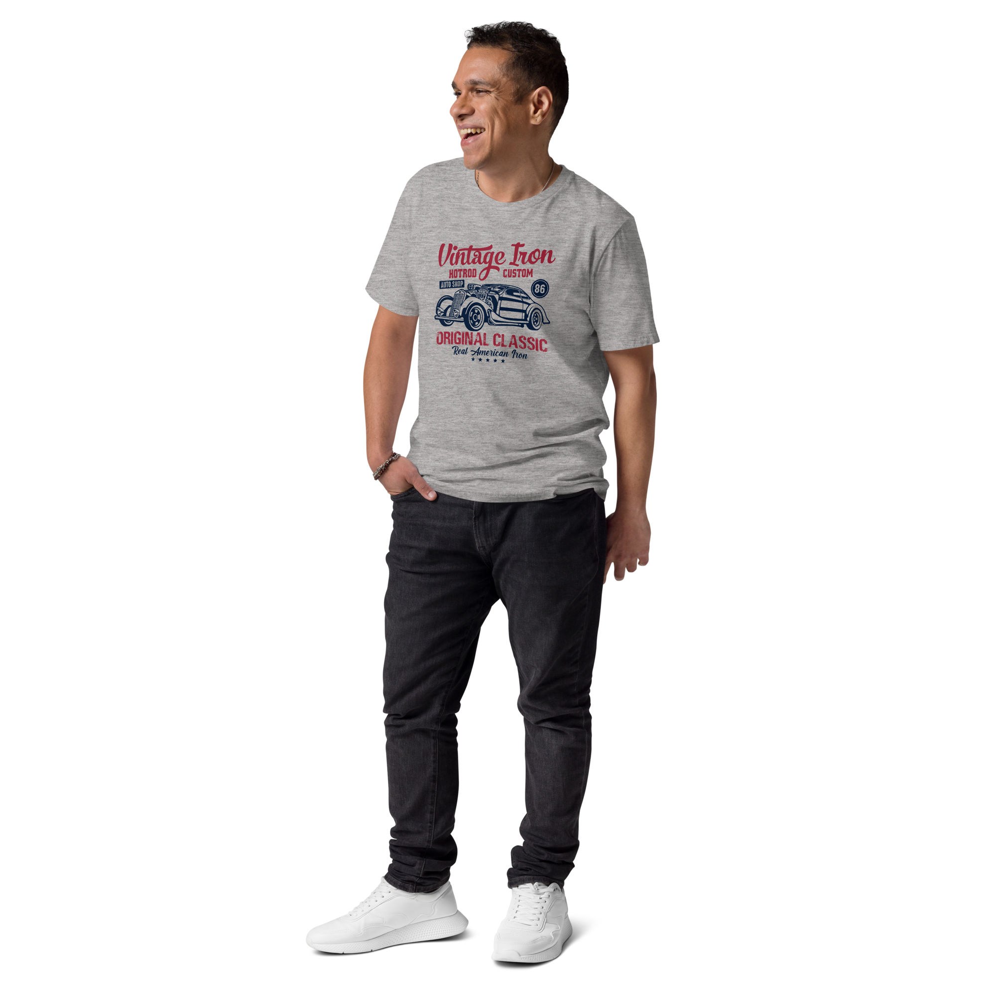 VINTAGE IRON Unisex organic cotton t-shirt