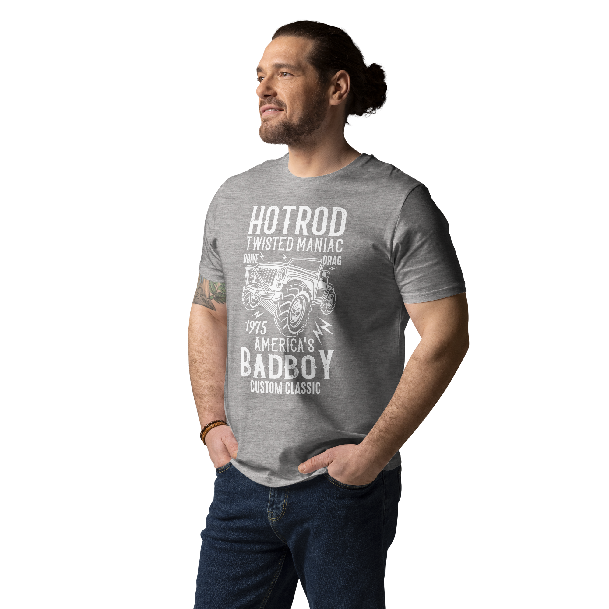 HOTROD BADBOY Unisex-T-Shirt aus Bio-Baumwolle