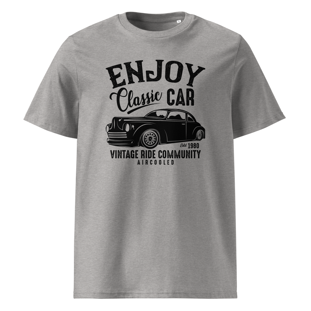 ENJOY CLASSIC CAR Unisex T-Shirt aus Bio-Baumwolle