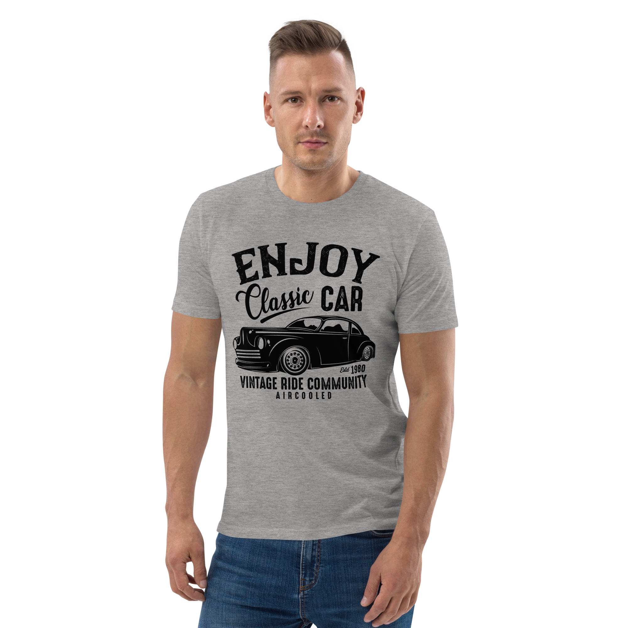 ENJOY CLASSIC CAR Unisex T-Shirt aus Bio-Baumwolle