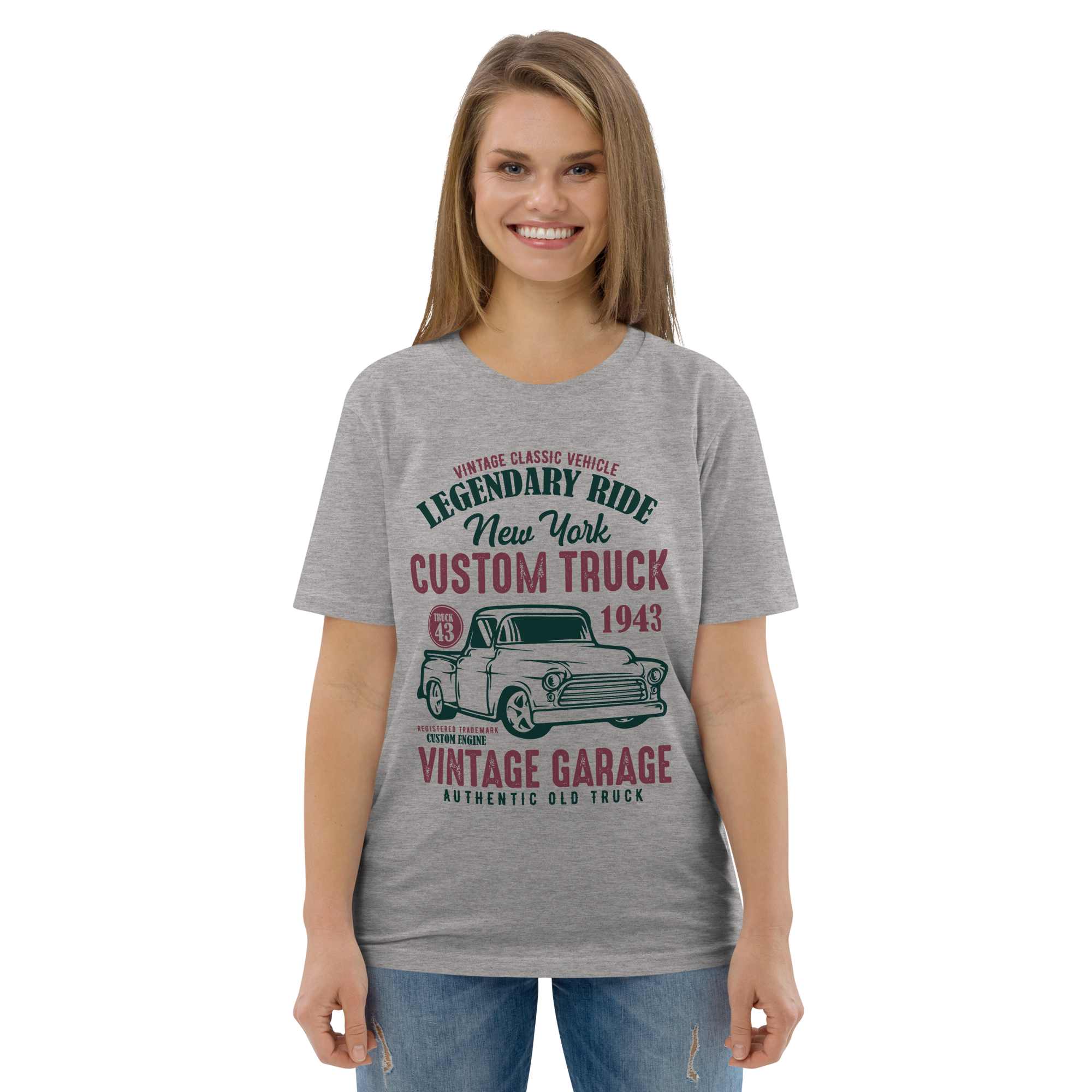 NEW YORK CUSTOM TRUCK Unisex-T-Shirt aus Bio-Baumwolle