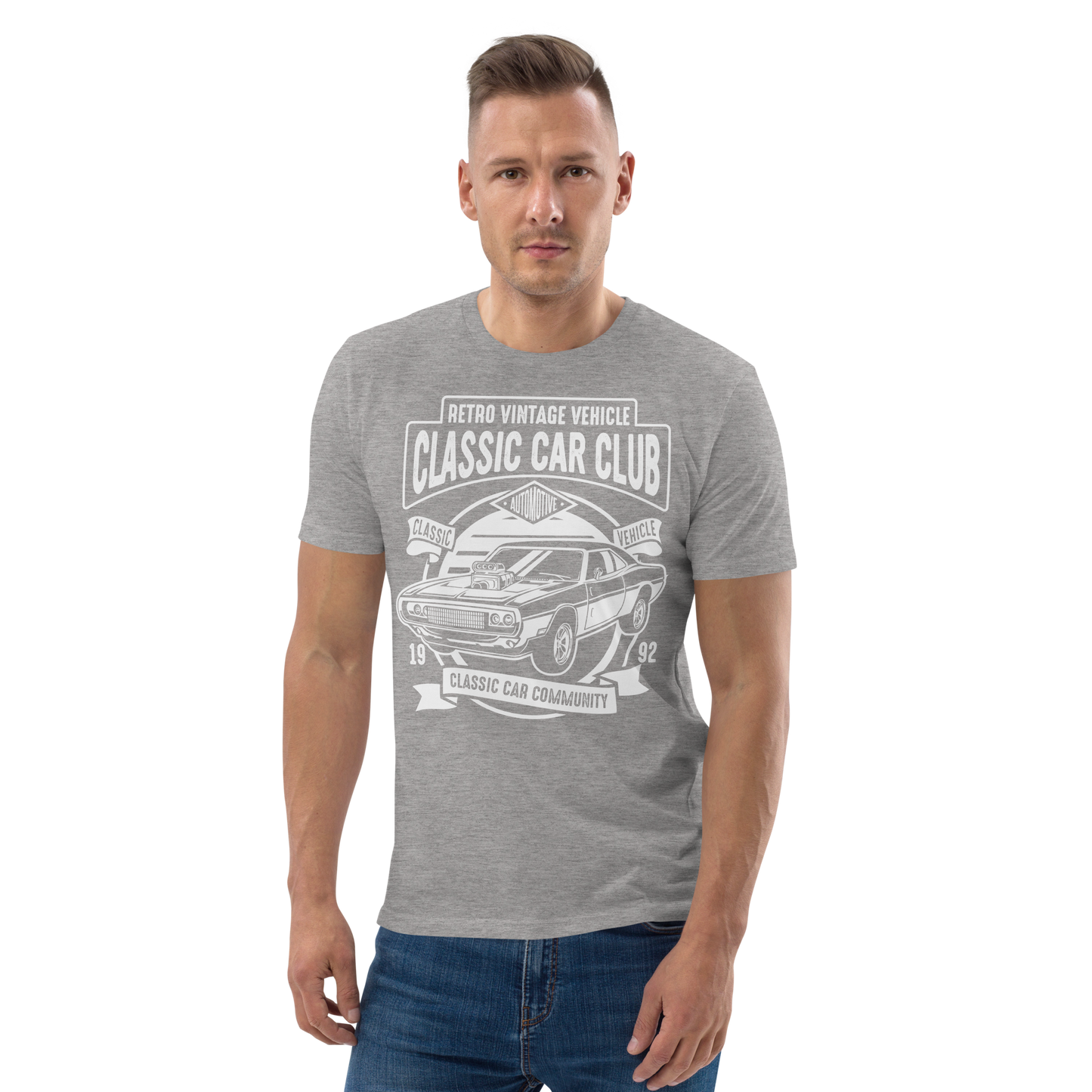 CLASSIC CAR CLUB Unisex organic cotton t-shirt