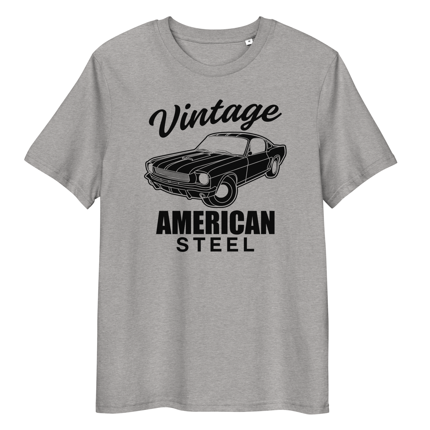 VINTAGE AMERICAN STEEL Unisex organic cotton t-shirt