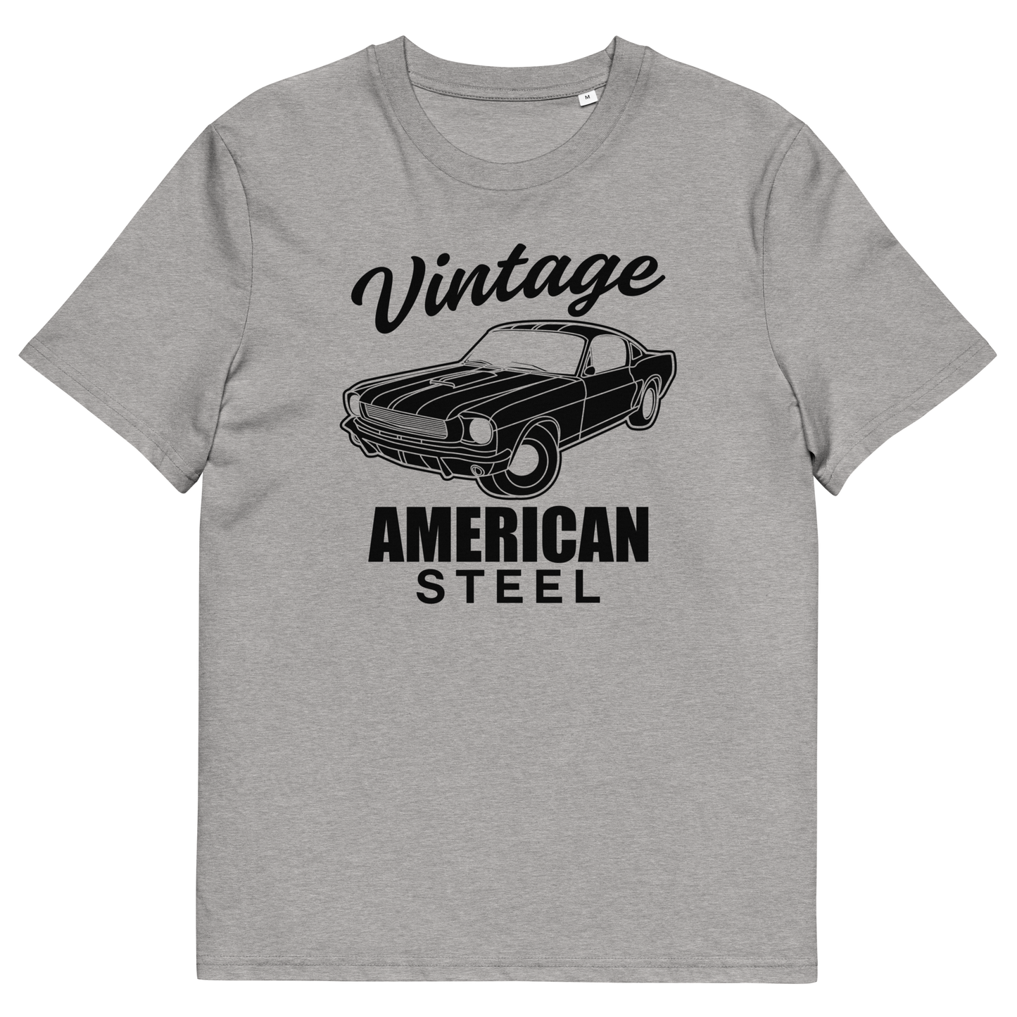 VINTAGE AMERICAN STEEL Unisex organic cotton t-shirt