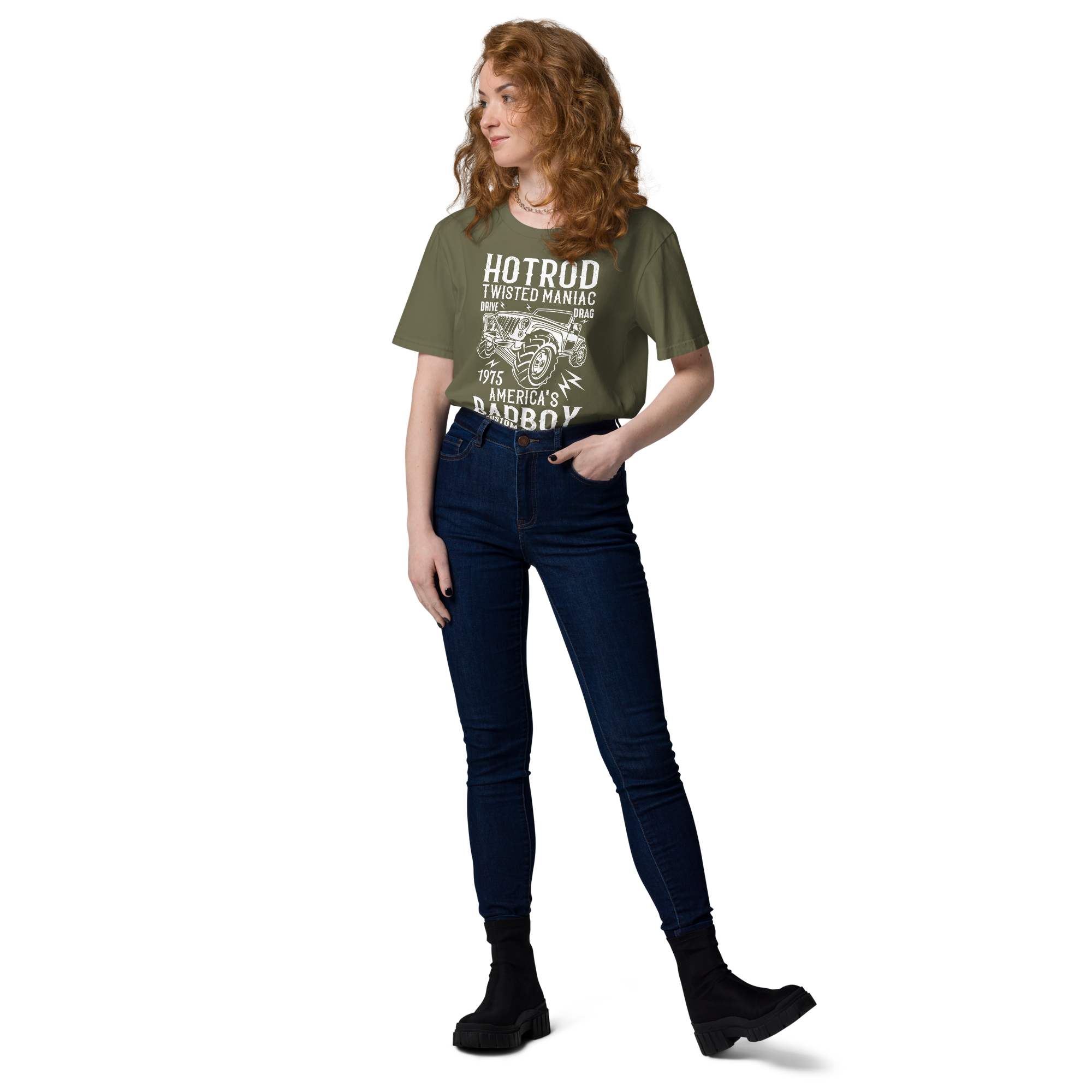 HOTROD BADBOY Unisex-T-Shirt aus Bio-Baumwolle