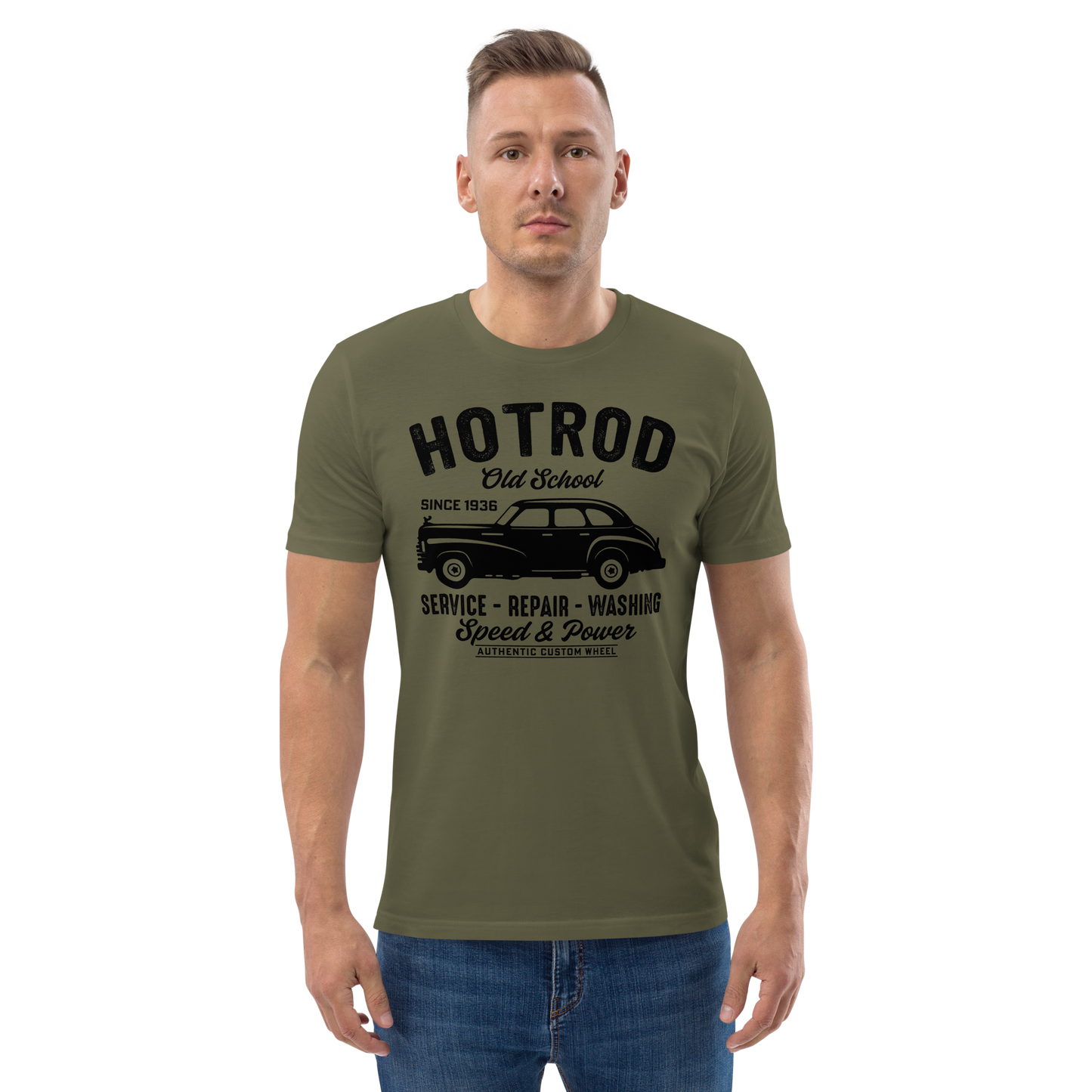 HOTROD OLD SCHOOL Unisex organic cotton t-shirt