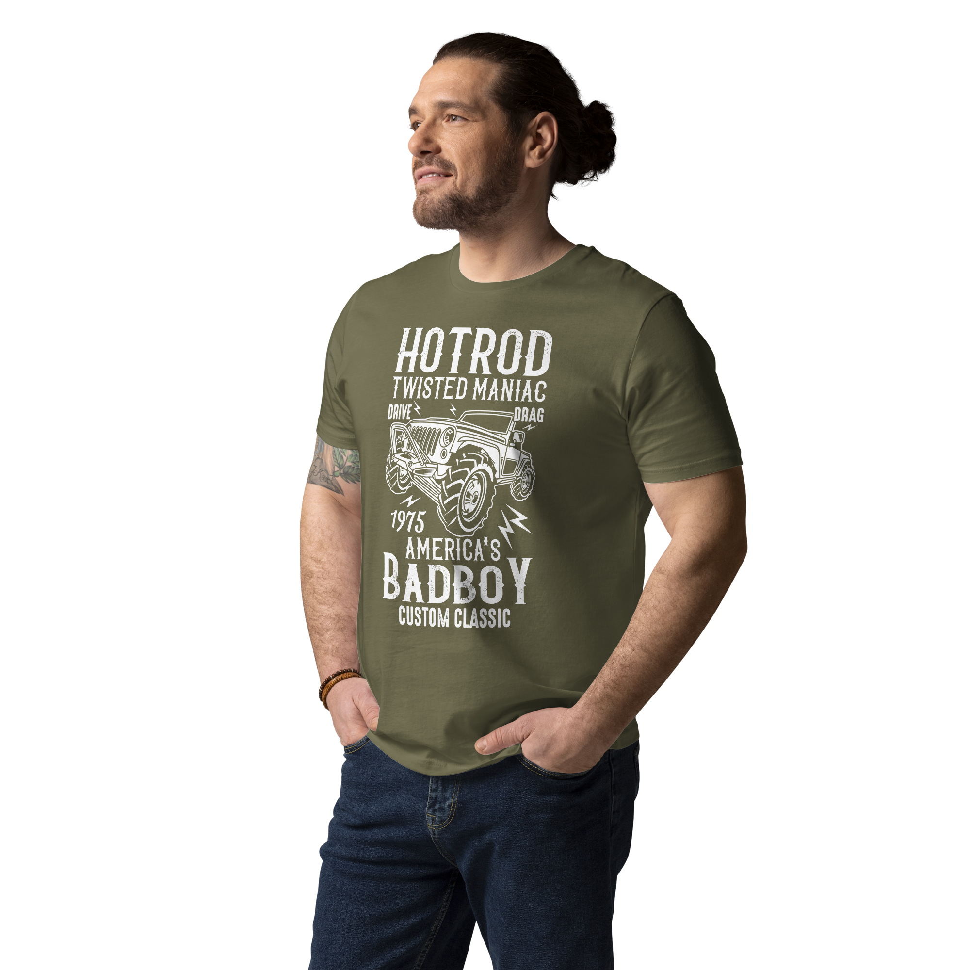 HOTROD BADBOY Unisex-T-Shirt aus Bio-Baumwolle