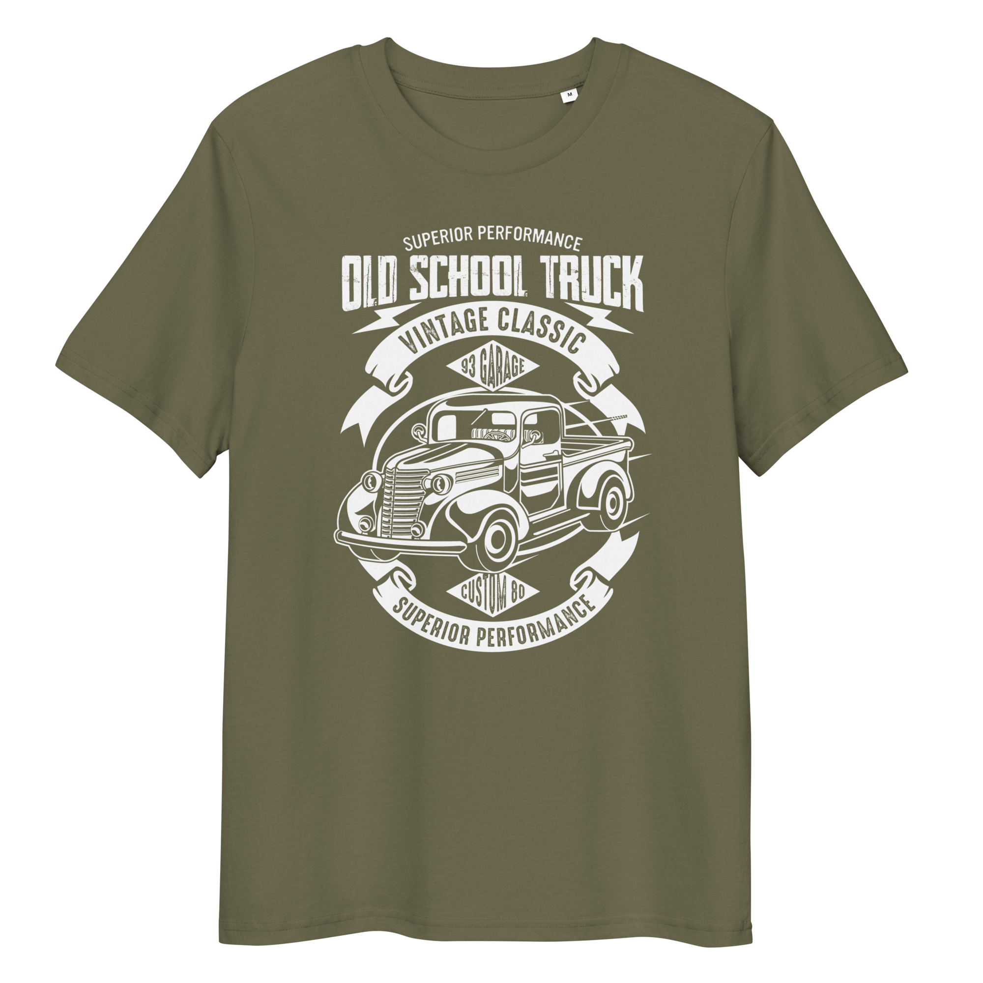 OLD SCHOOL TRUCK Unisex organic cotton t-shirt