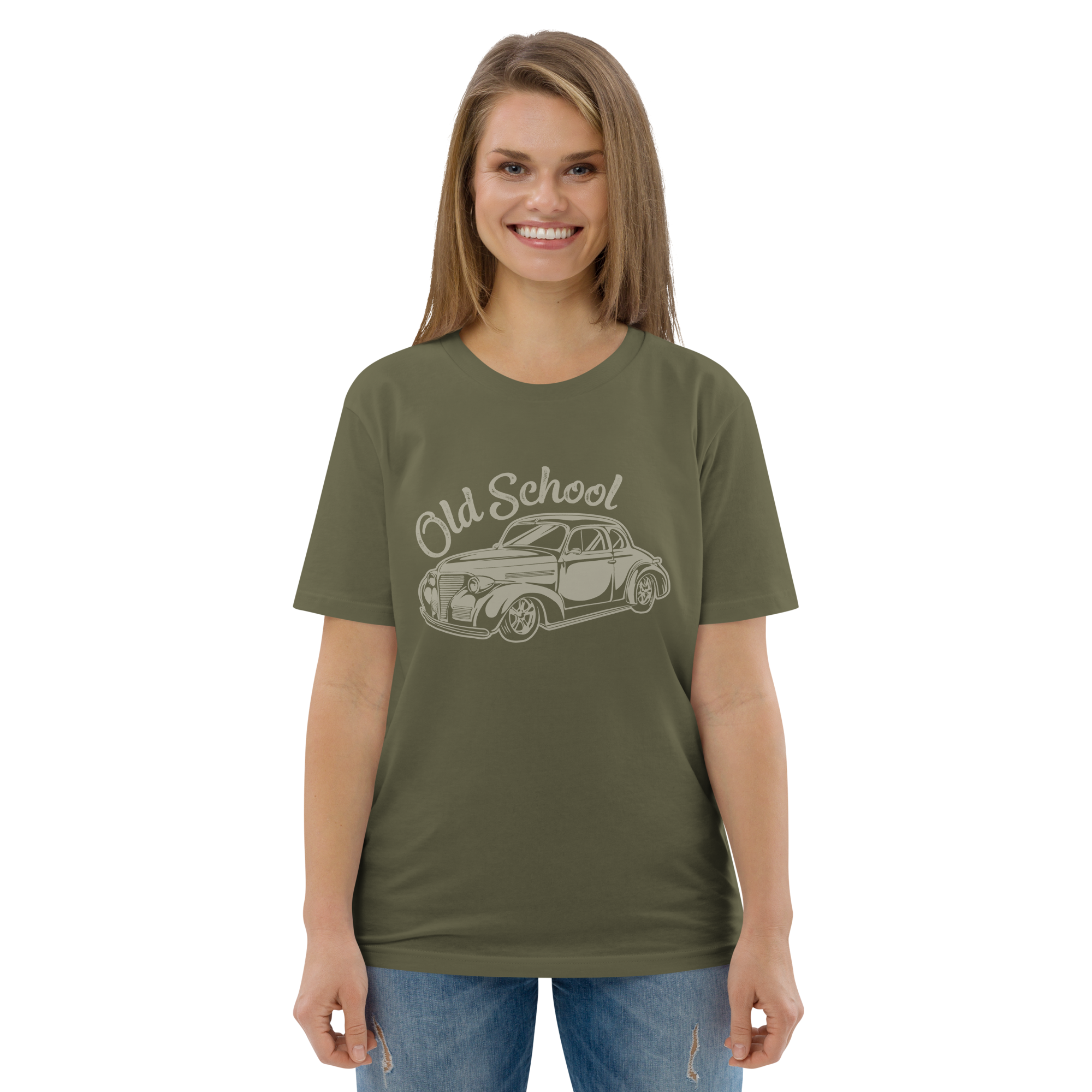 Camiseta unisex de algodón orgánico OLD SCHOOL
