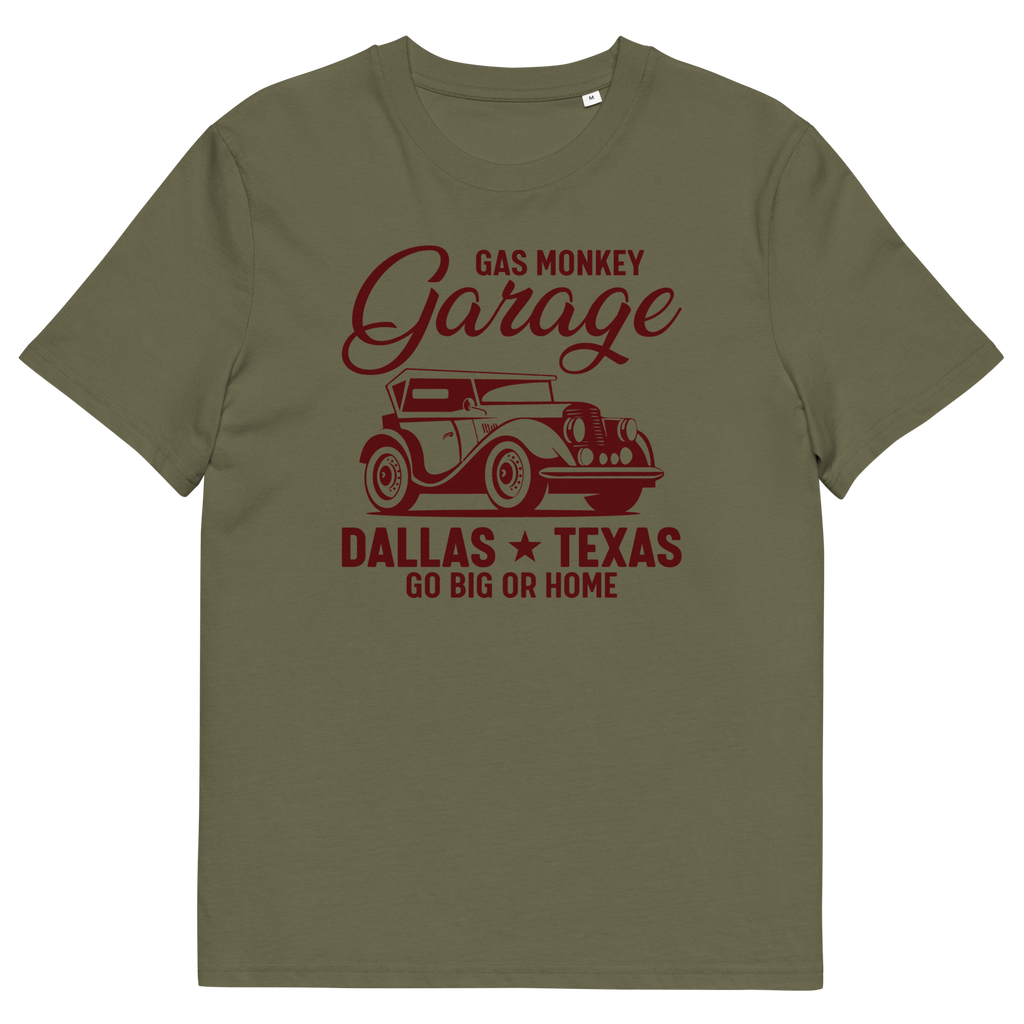 Camiseta unisex de algodón orgánico GAS MONKEY DALLAS