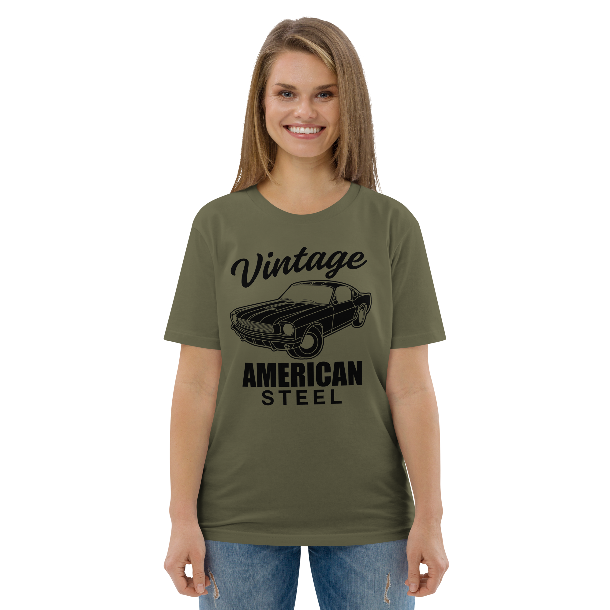 VINTAGE AMERICAN STEEL unisex t-shirt