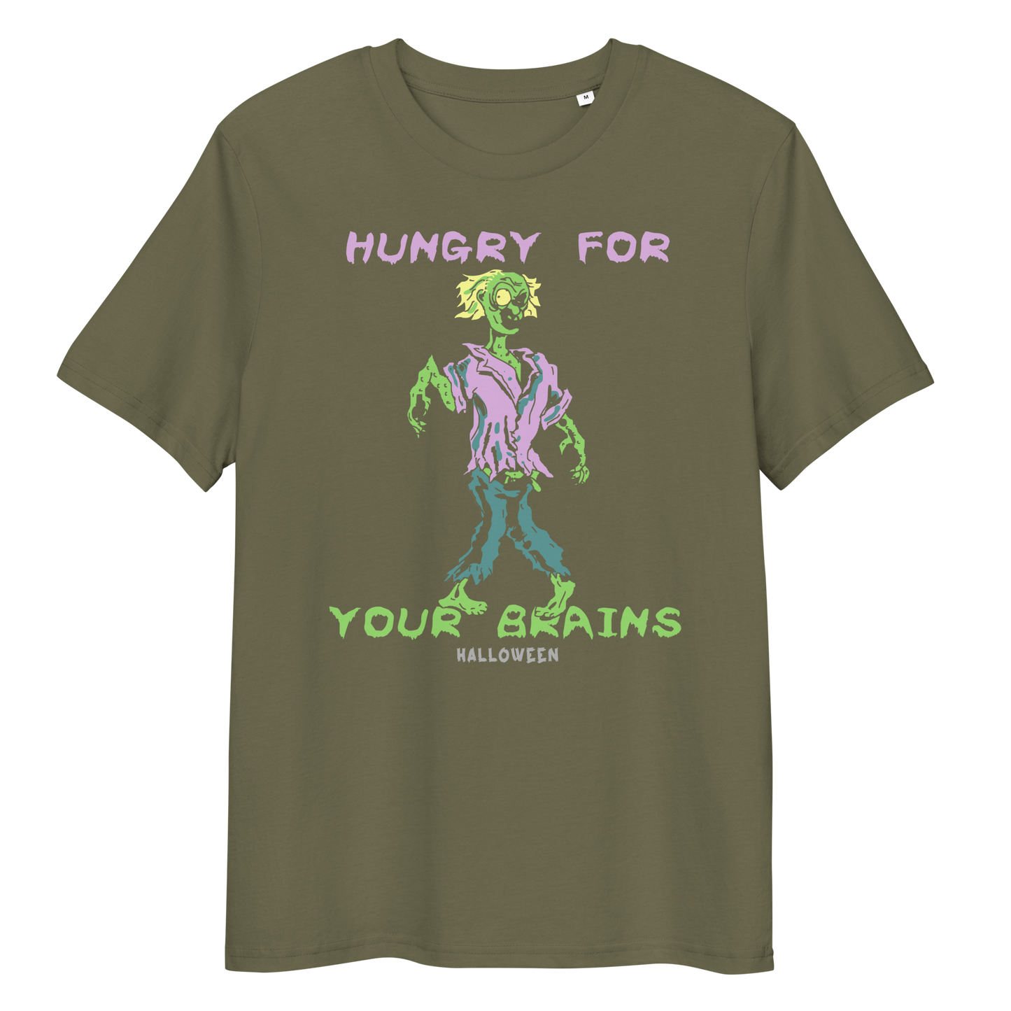 HUNGRY FOR YOUR BRAINS unisex organic cotton t-shirt