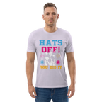 HATS OFF! unisex t-shirt - Printoo Shop - - graduation, t-shirt, unisex, Unisex Organic Cotton T-Shirt | Stanley/Stella STTU169