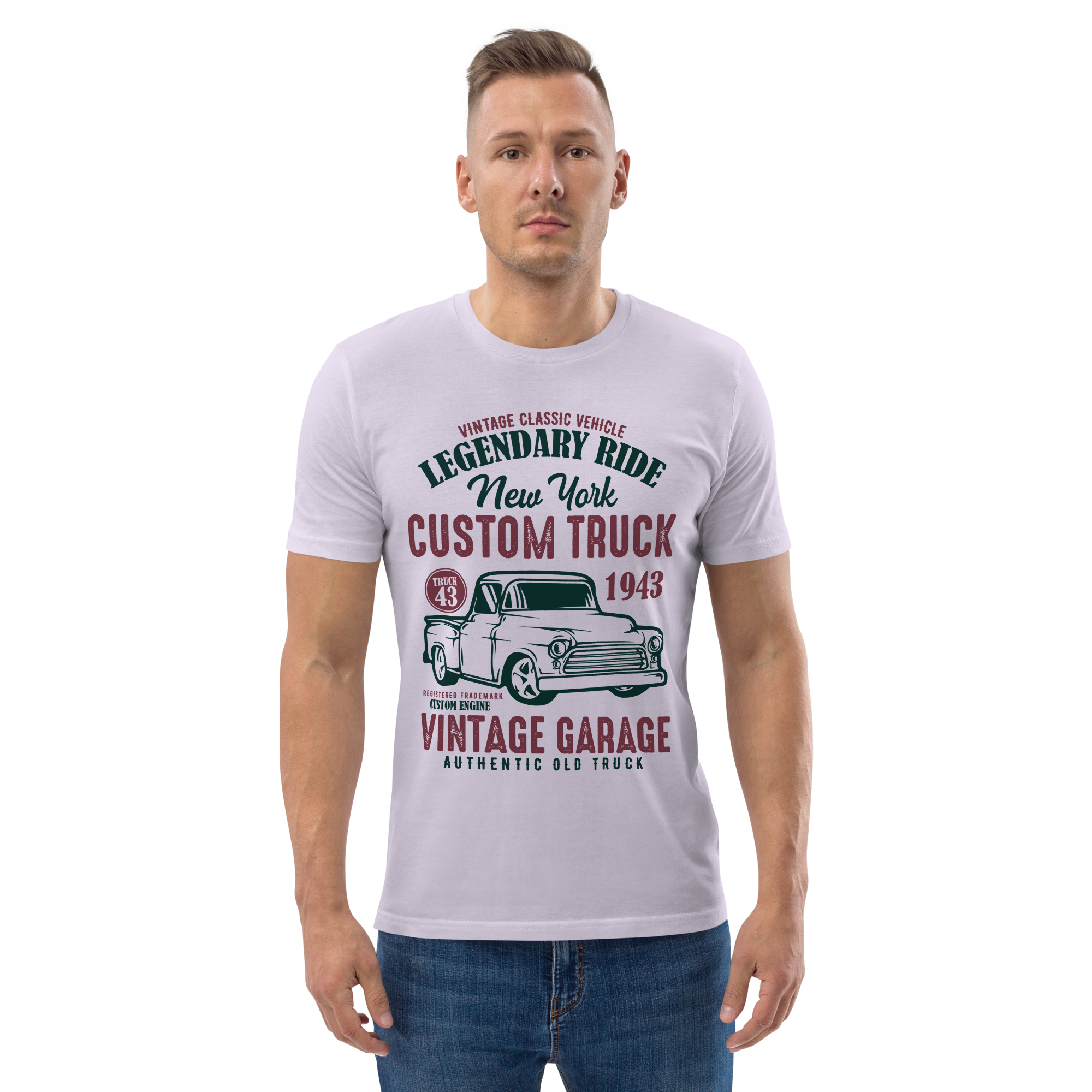 NEW YORK CUSTOM TRUCK Unisex-T-Shirt aus Bio-Baumwolle