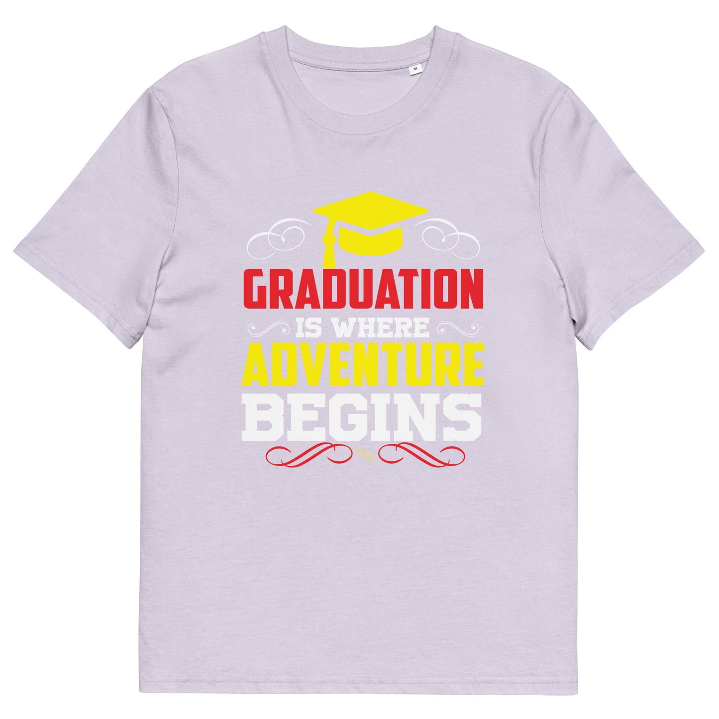 ADVENTURE BEGINS Unisex organic cotton t-shirt