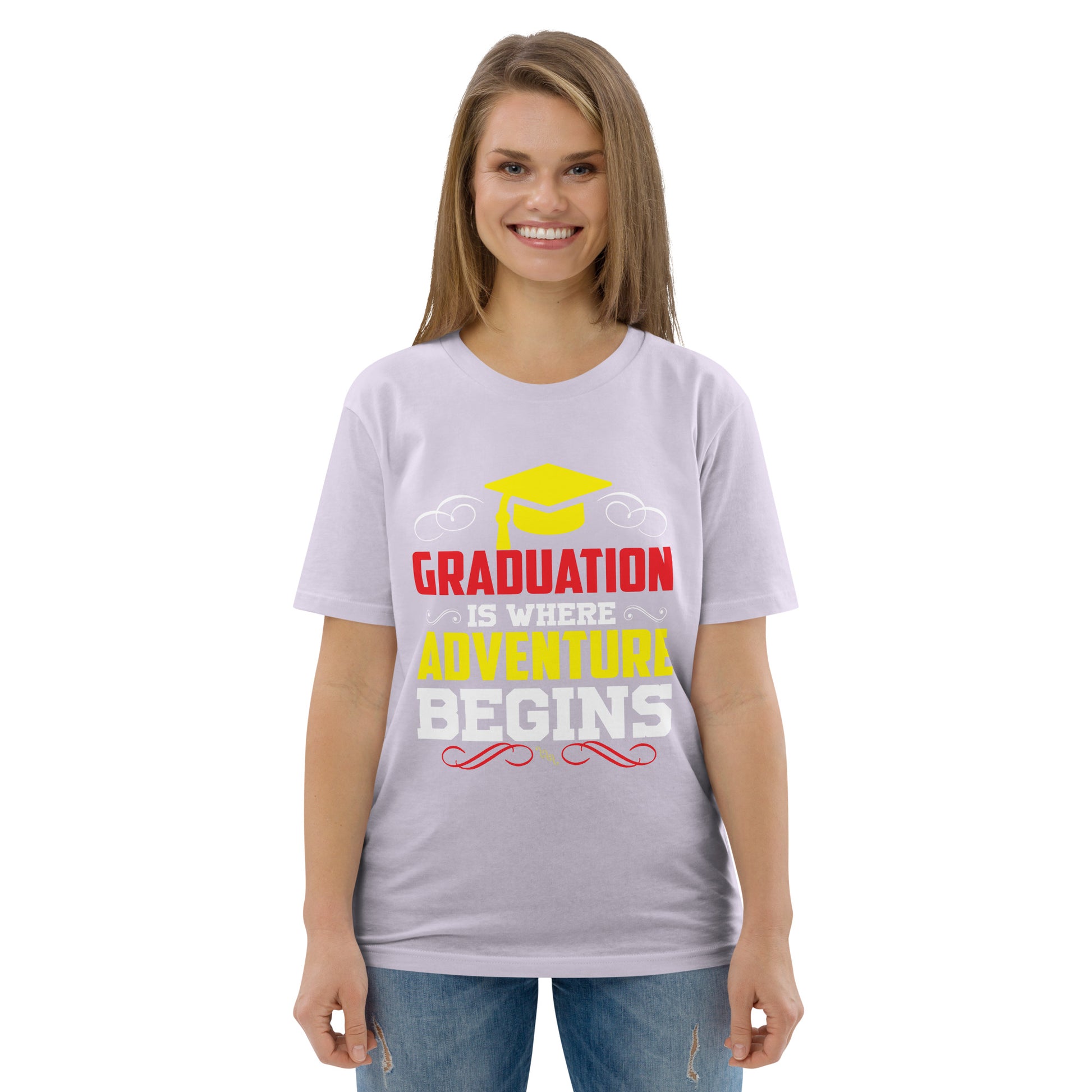 ADVENTURE BEGINS Unisex organic cotton t-shirt