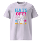 HATS OFF! unisex t-shirt - Printoo Shop - - graduation, t-shirt, unisex, Unisex Organic Cotton T-Shirt | Stanley/Stella STTU169