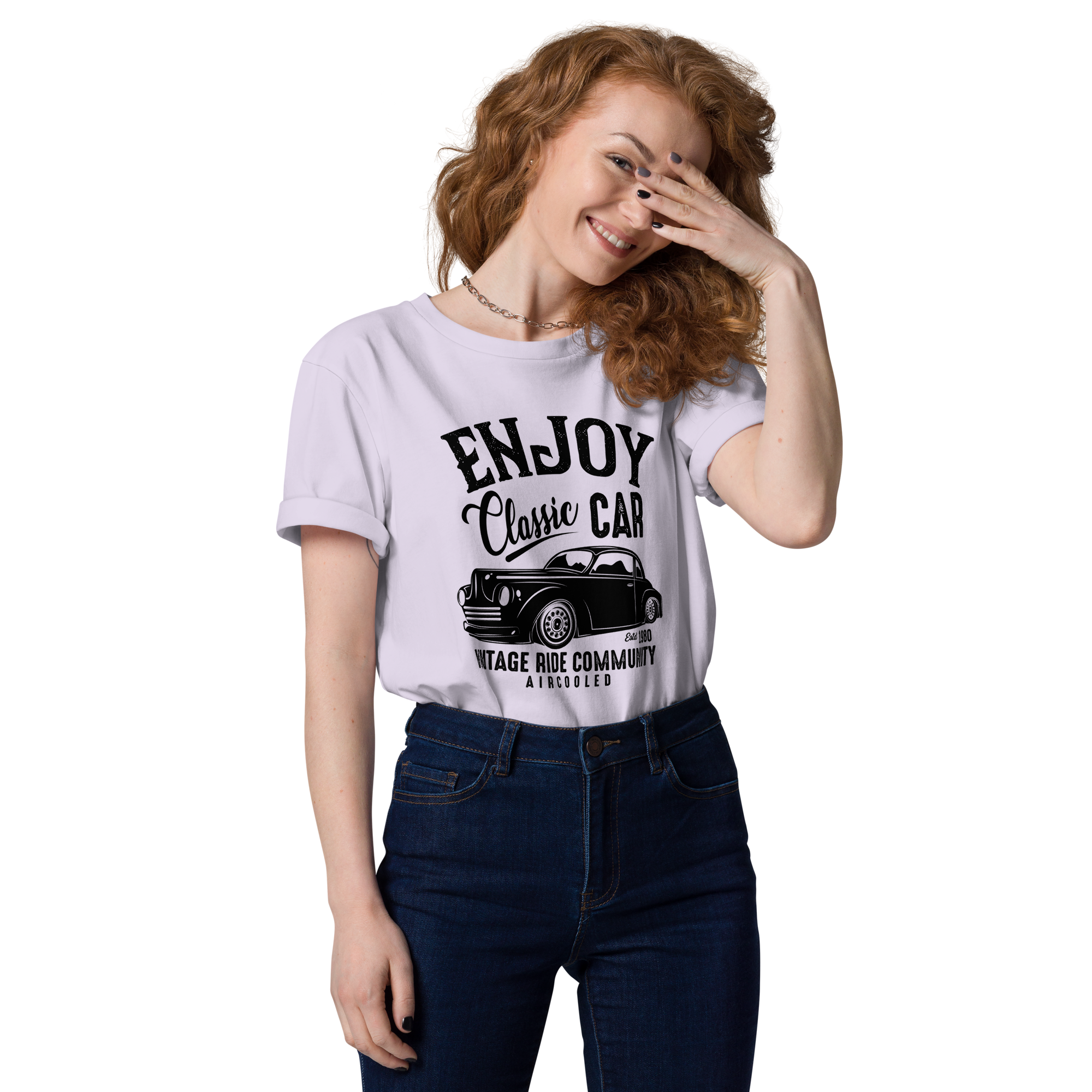 ENJOY CLASSIC CAR Unisex T-Shirt aus Bio-Baumwolle