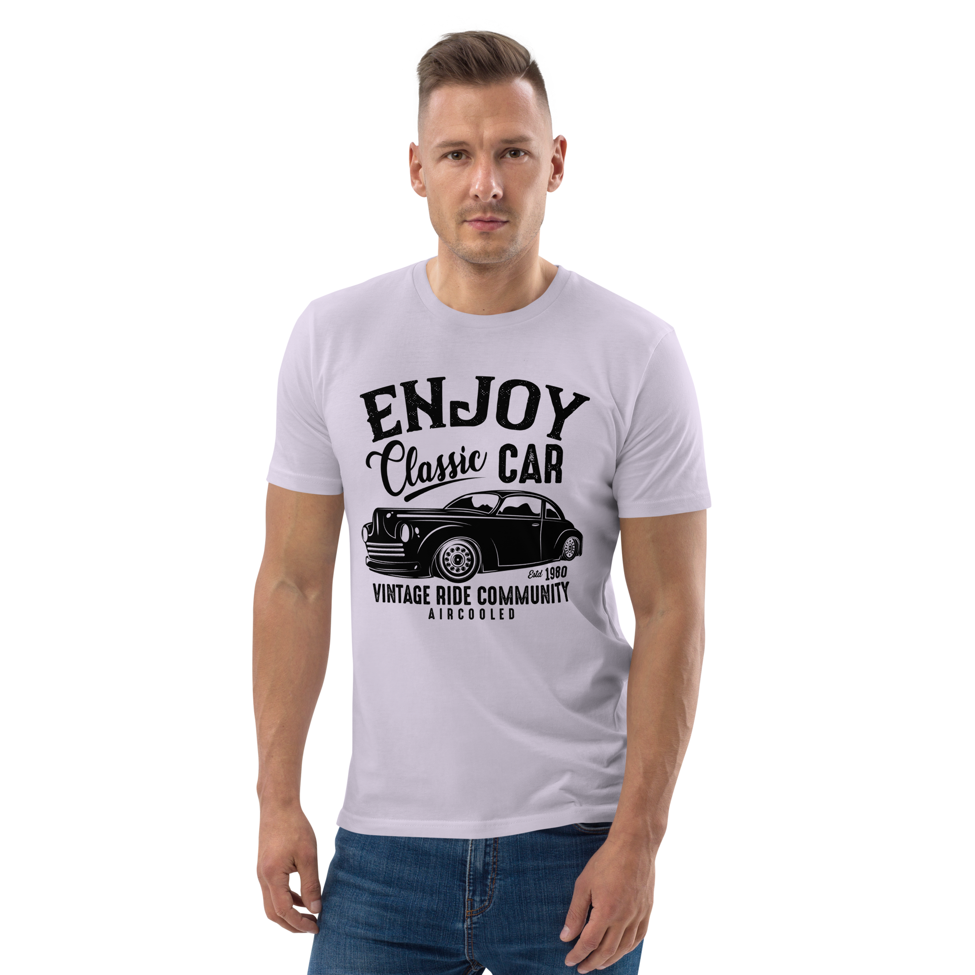 ENJOY CLASSIC CAR Unisex T-Shirt aus Bio-Baumwolle