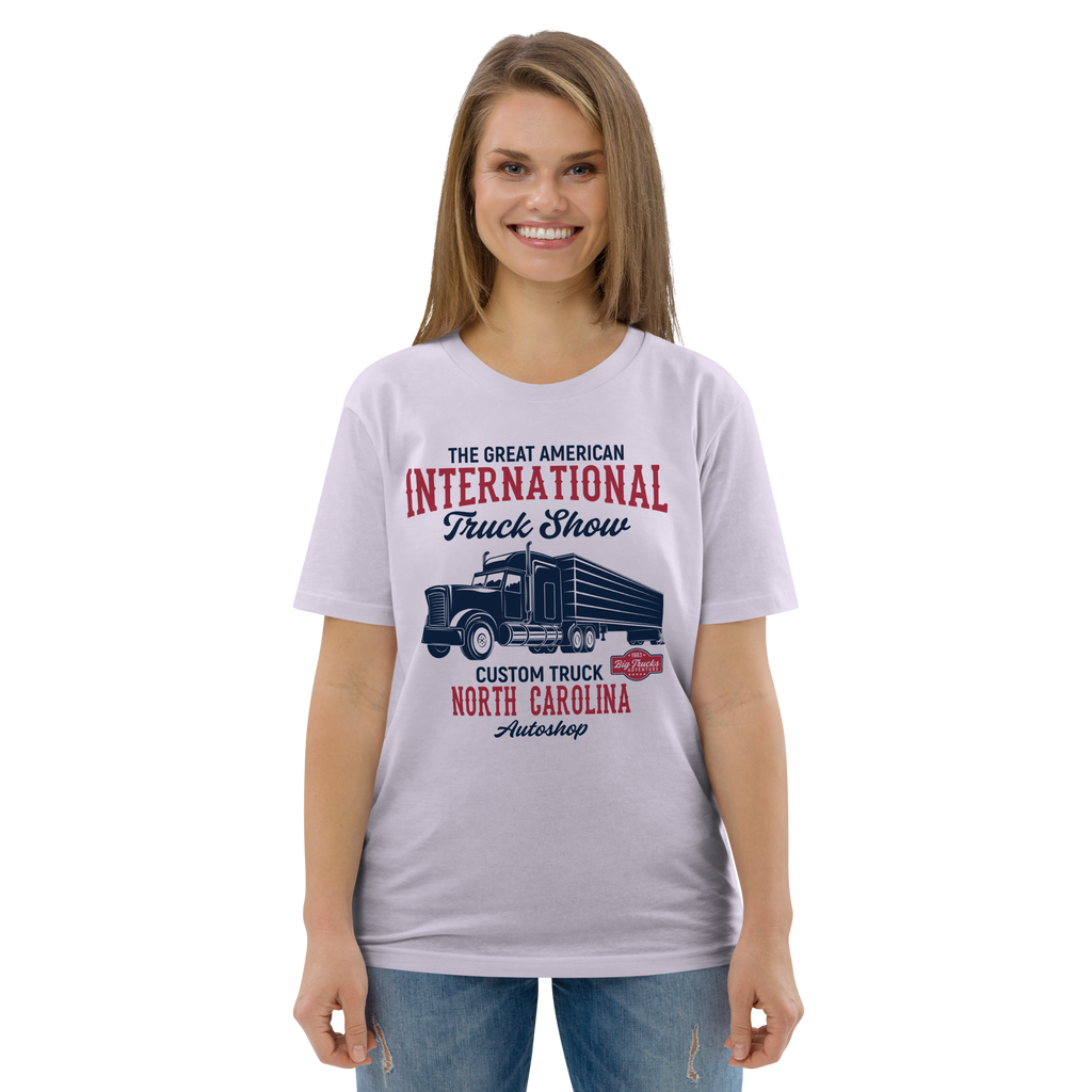 INTERNATIONAL TRUCK SHOW Unisex-T-Shirt aus Bio-Baumwolle