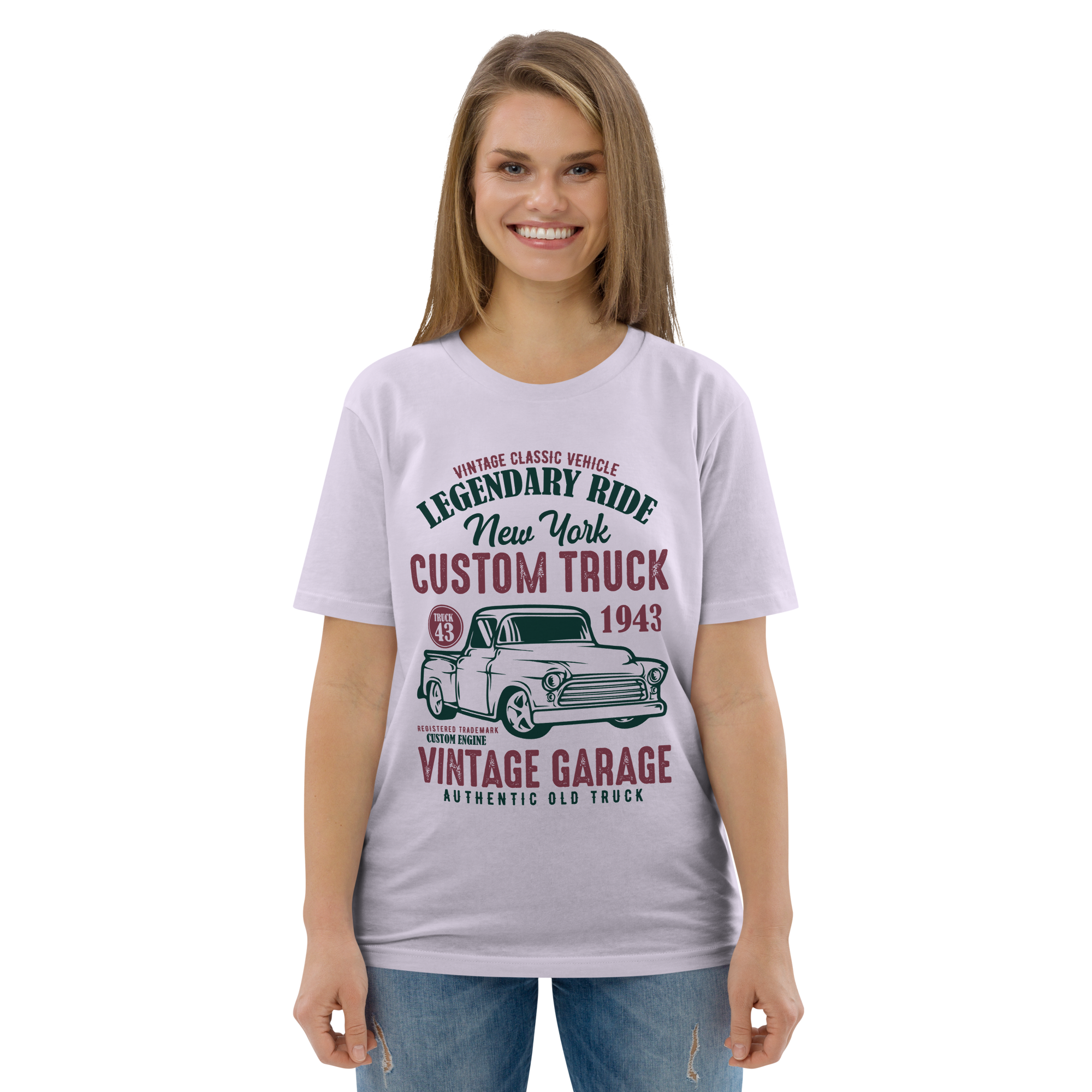 NEW YORK CUSTOM TRUCK Unisex-T-Shirt aus Bio-Baumwolle