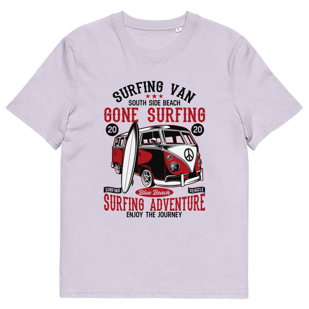 Camiseta unisex de algodón orgánico SURFING VAN