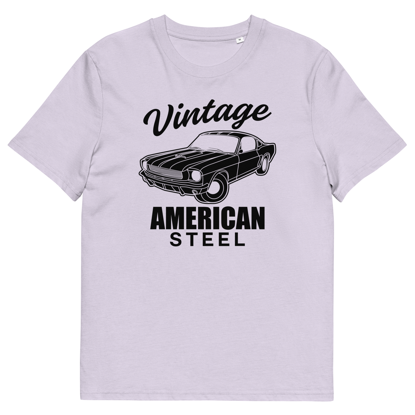 VINTAGE AMERICAN STEEL Unisex organic cotton t-shirt