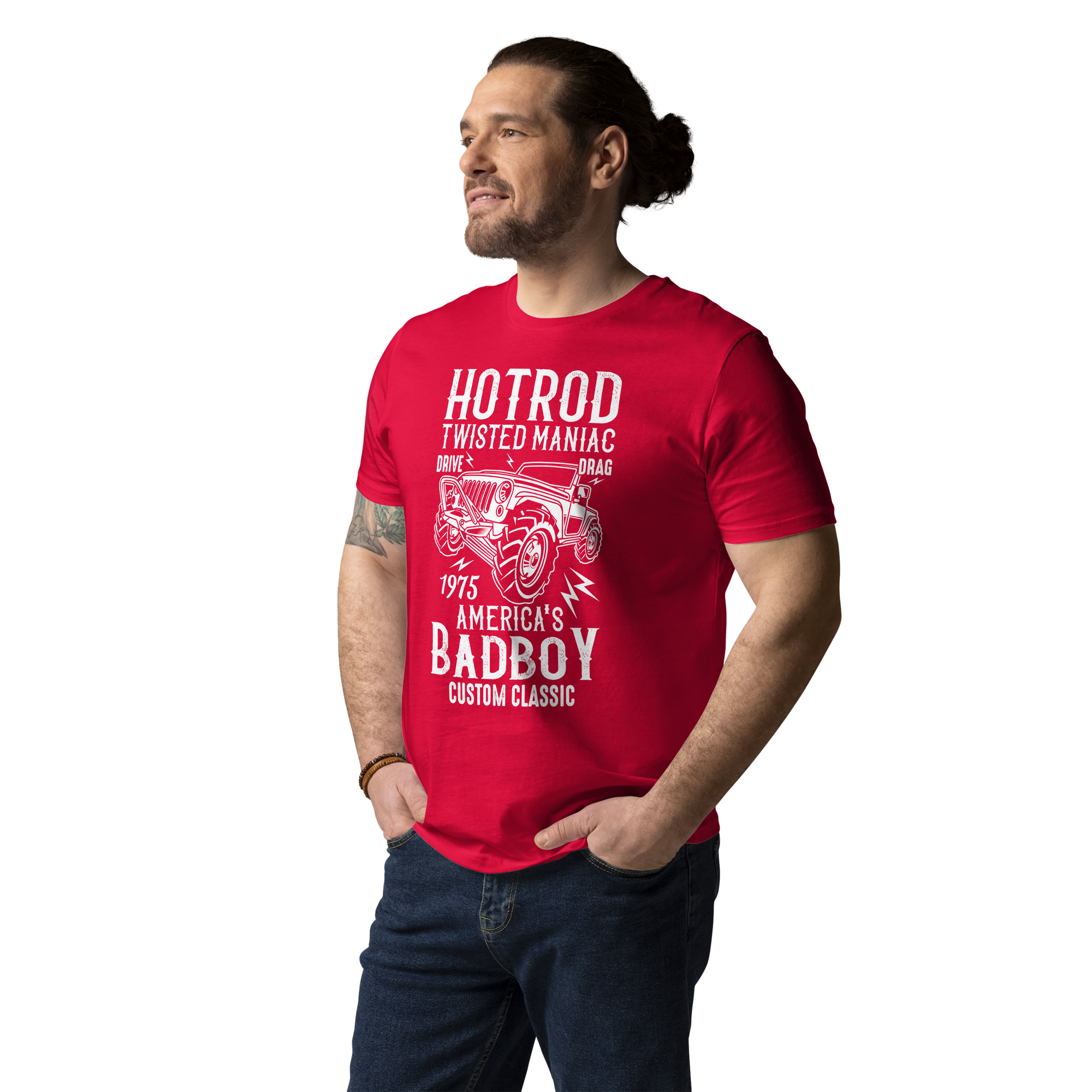 HOTROD BADBOY Unisex-T-Shirt aus Bio-Baumwolle
