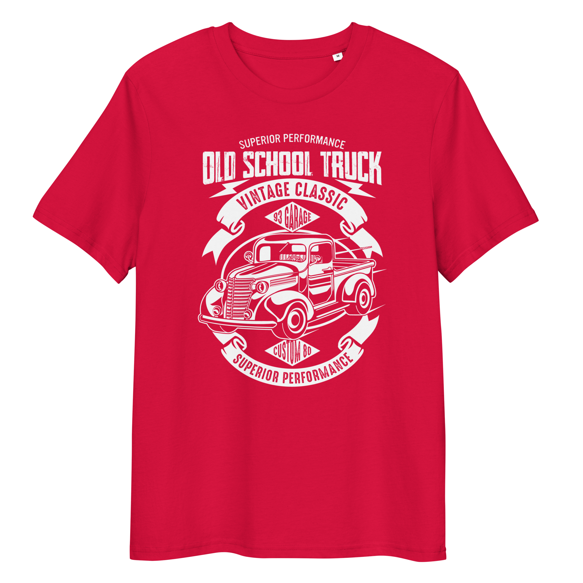 OLD SCHOOL TRUCK Unisex organic cotton t-shirt