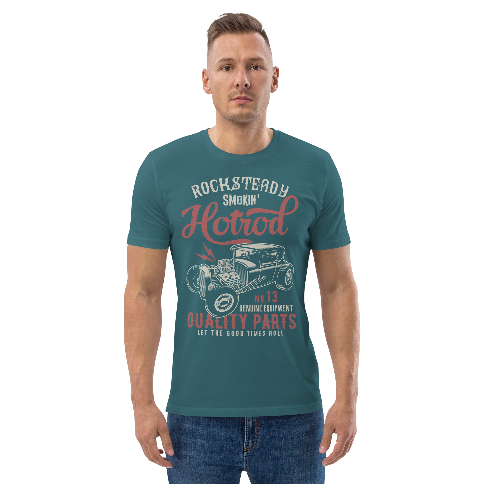 ROCKSTEADY HOTROD Unisex organic cotton t-shirt