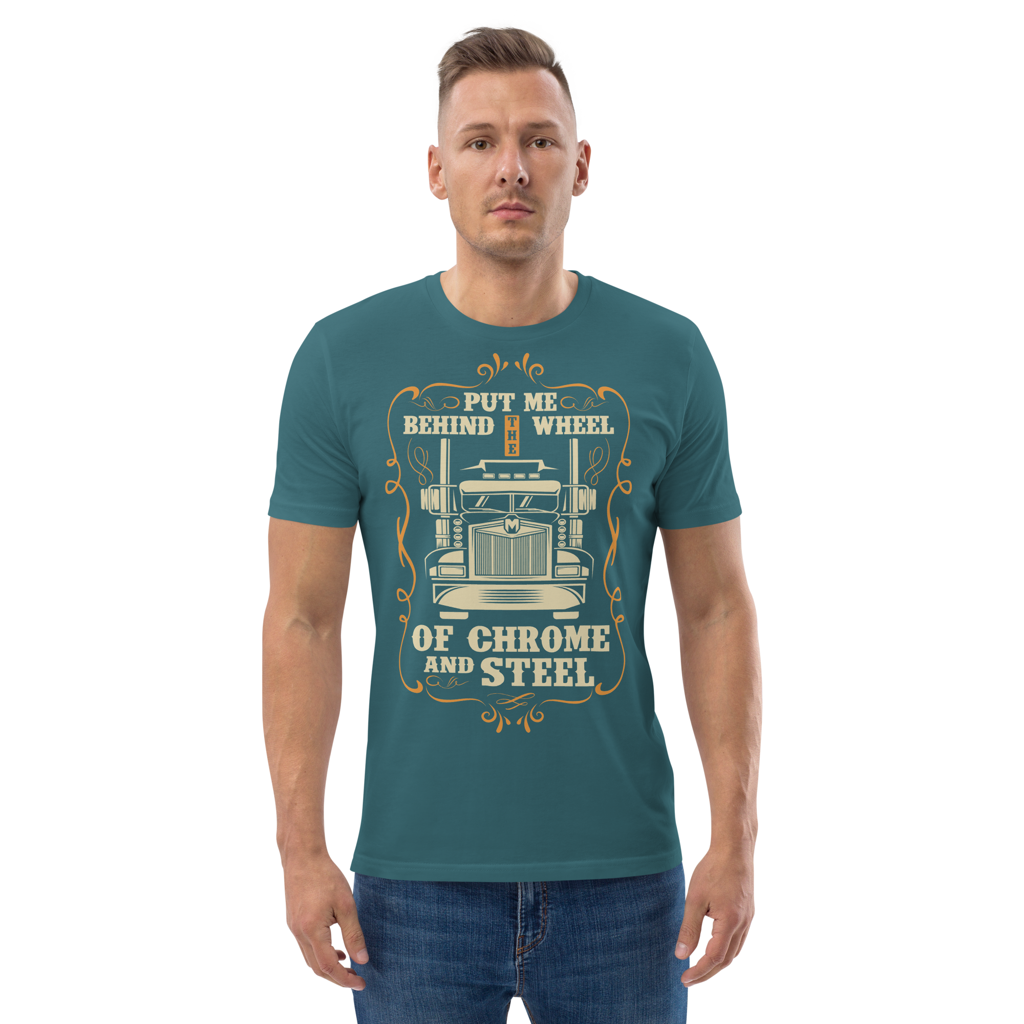 BEHIND THE WHEEL unisex t-shirt