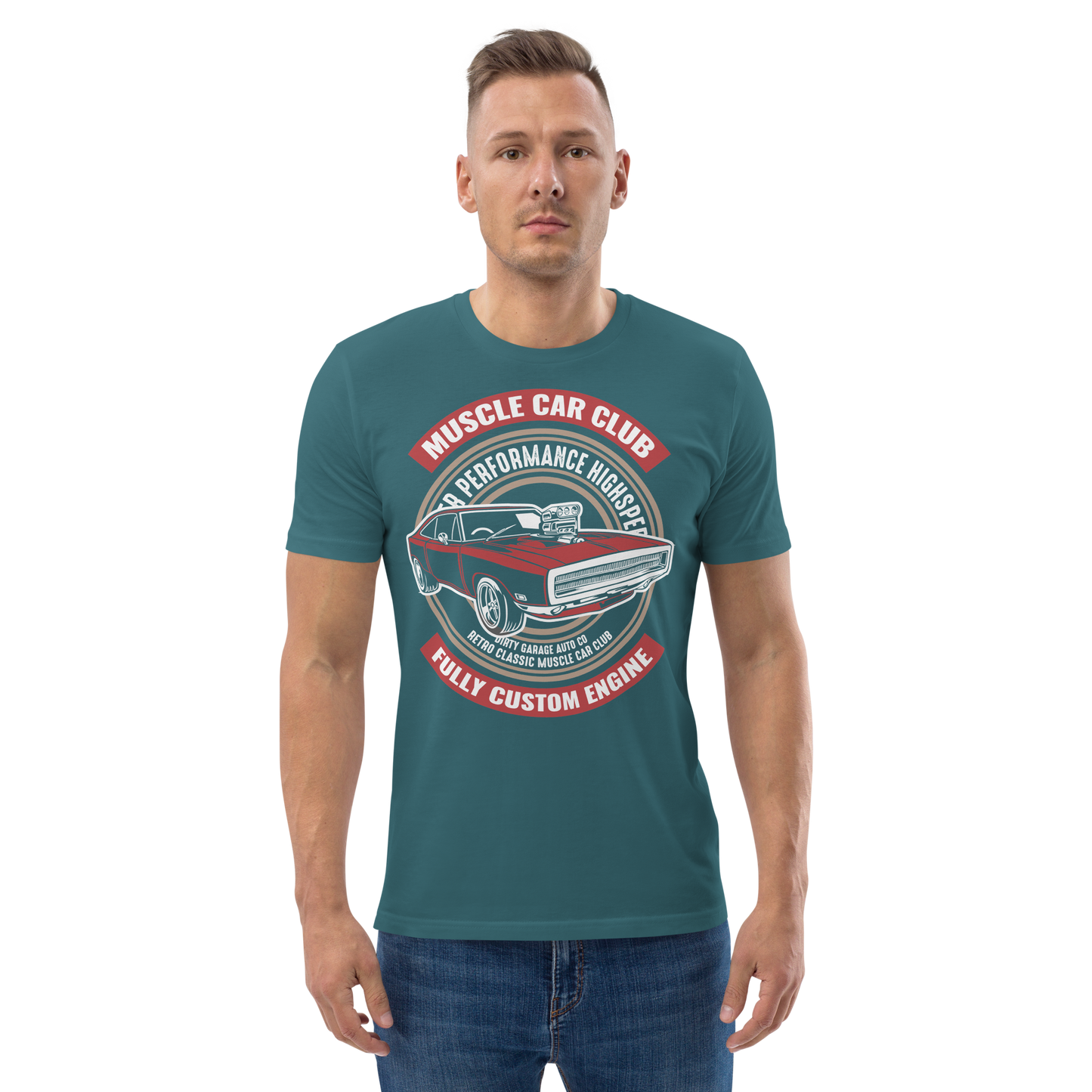 MUSCLE CAR CLUB Unisex organic cotton t-shirt