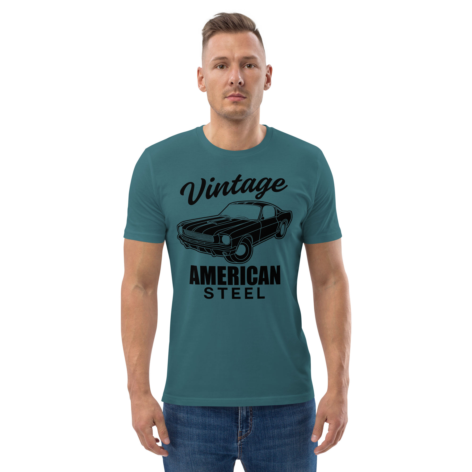 VINTAGE AMERICAN STEEL unisex t-shirt