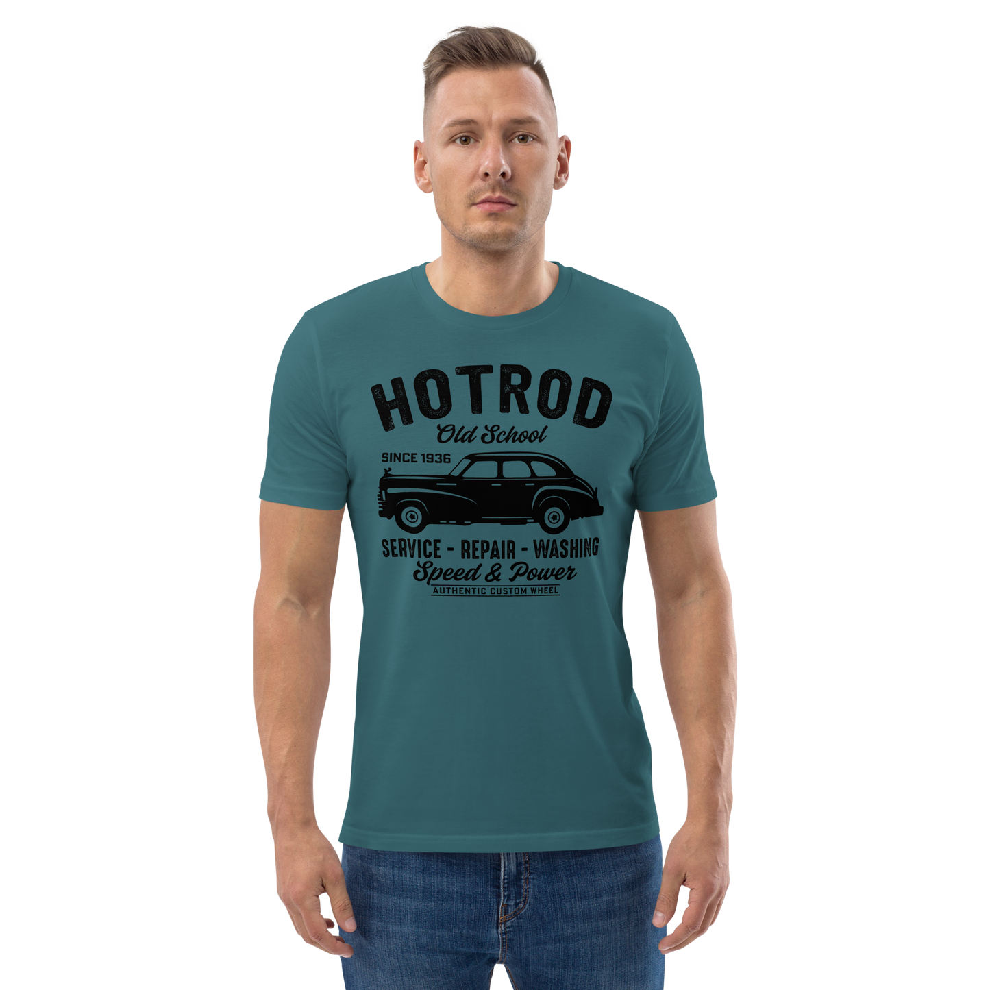 HOTROD OLD SCHOOL Unisex organic cotton t-shirt