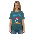 HATS OFF! unisex t-shirt - Printoo Shop - - graduation, t-shirt, unisex, Unisex Organic Cotton T-Shirt | Stanley/Stella STTU169