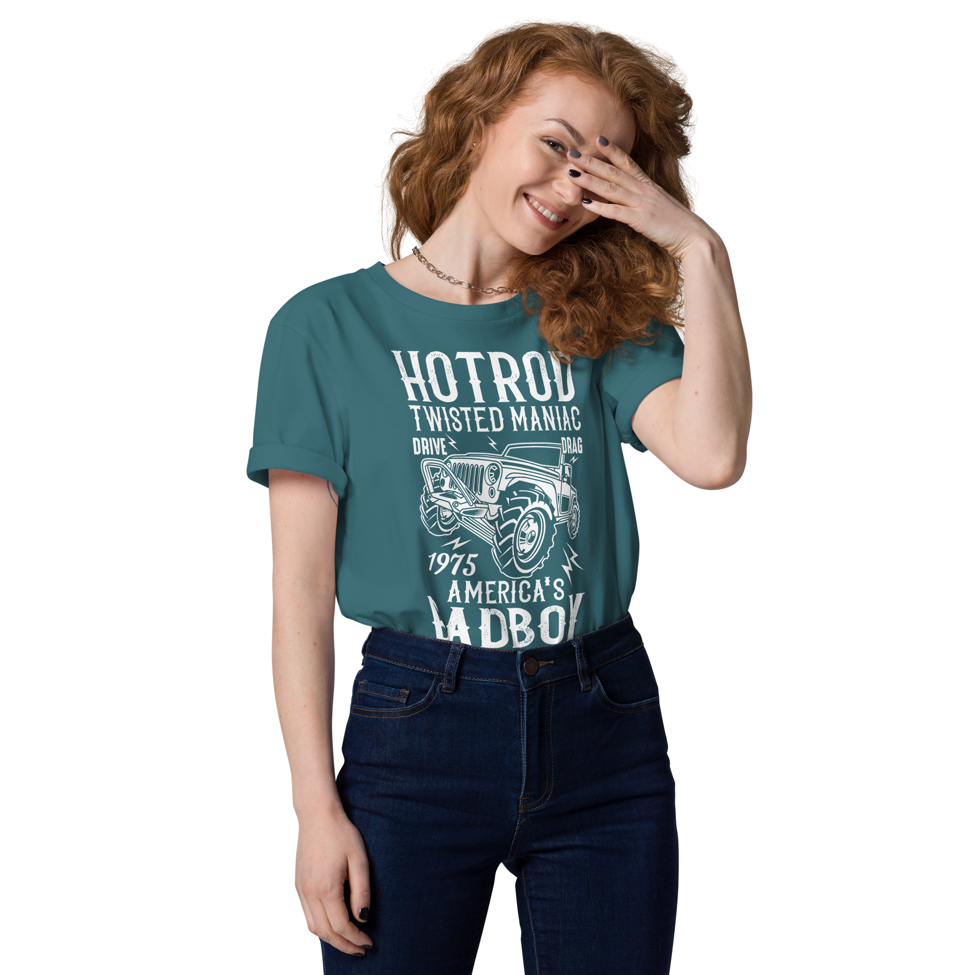 HOTROD BADBOY Unisex-T-Shirt aus Bio-Baumwolle