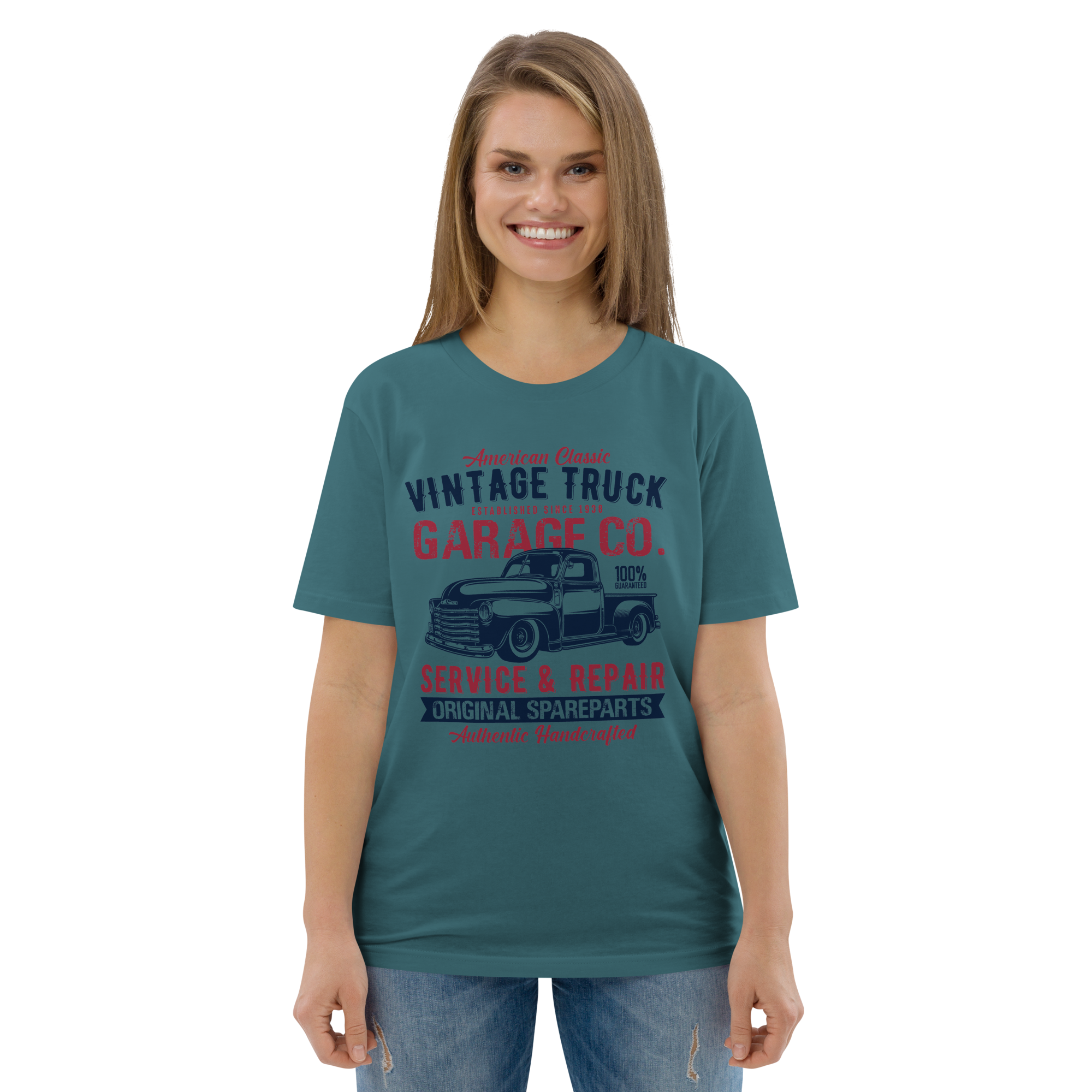 VINTAGE TRUCK Unisex-T-Shirt aus Bio-Baumwolle