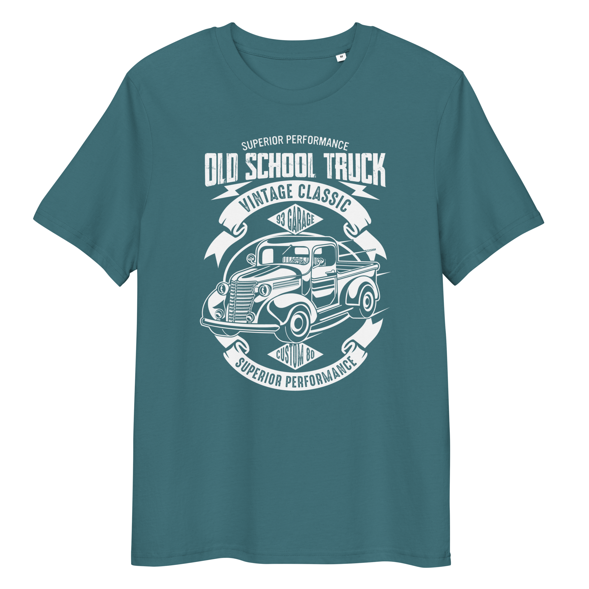 OLD SCHOOL TRUCK Unisex organic cotton t-shirt