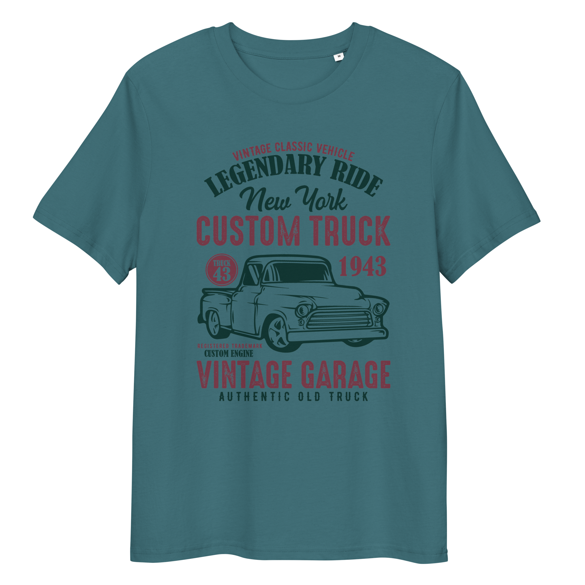 NEW YORK CUSTOM TRUCK Unisex-T-Shirt aus Bio-Baumwolle