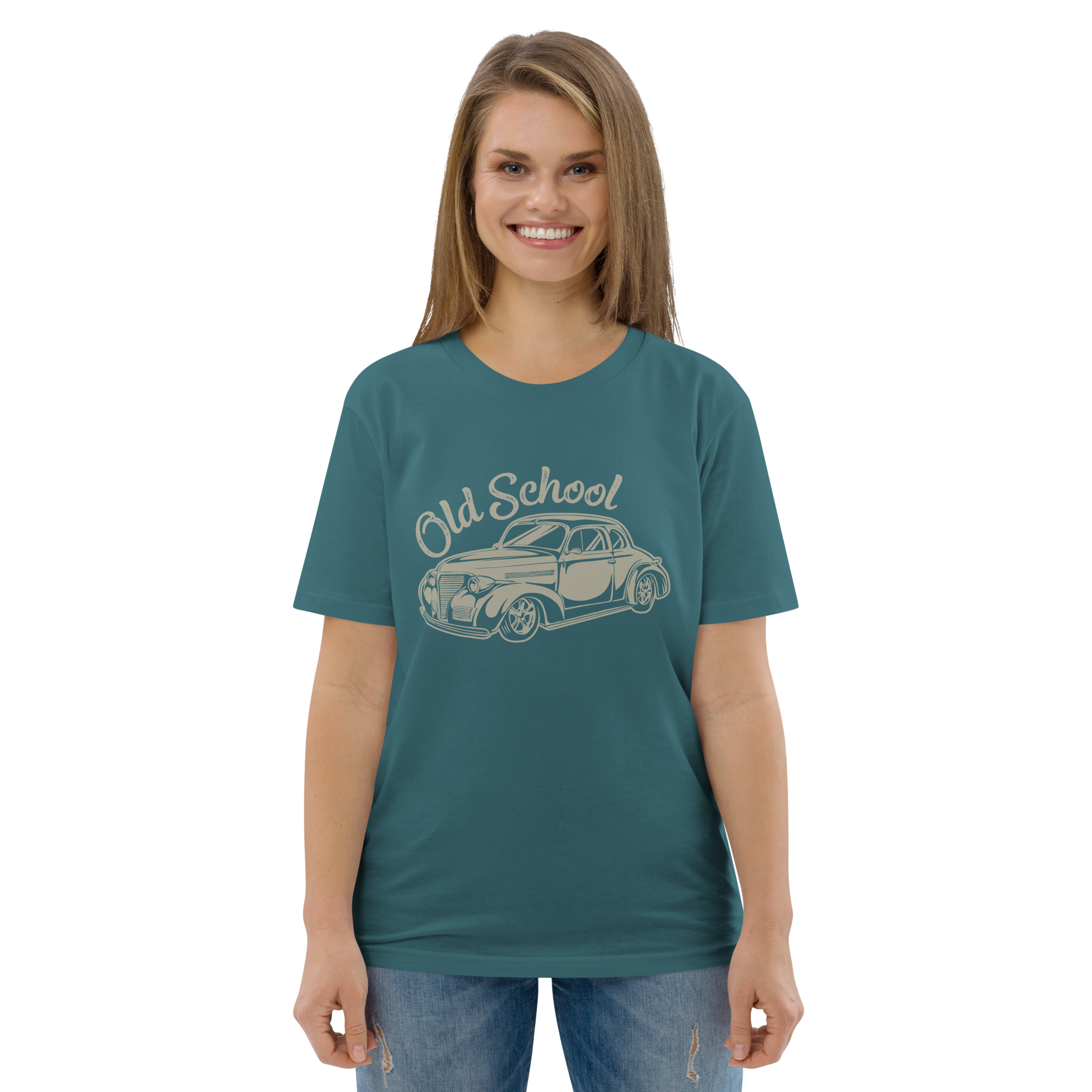 Camiseta unisex de algodón orgánico OLD SCHOOL