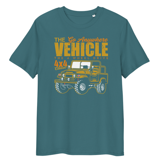 GO ANYWHERE VEHICLE Unisex organic cotton t-shirt