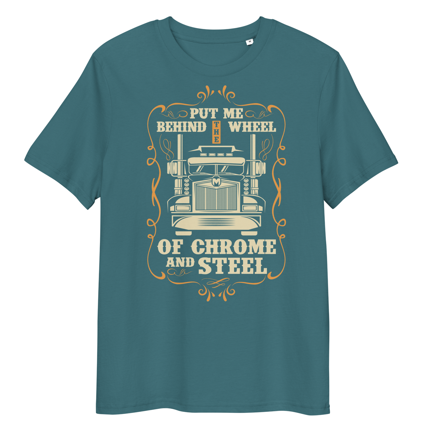 BEHIND THE WHEEL Unisex organic cotton t-shirt