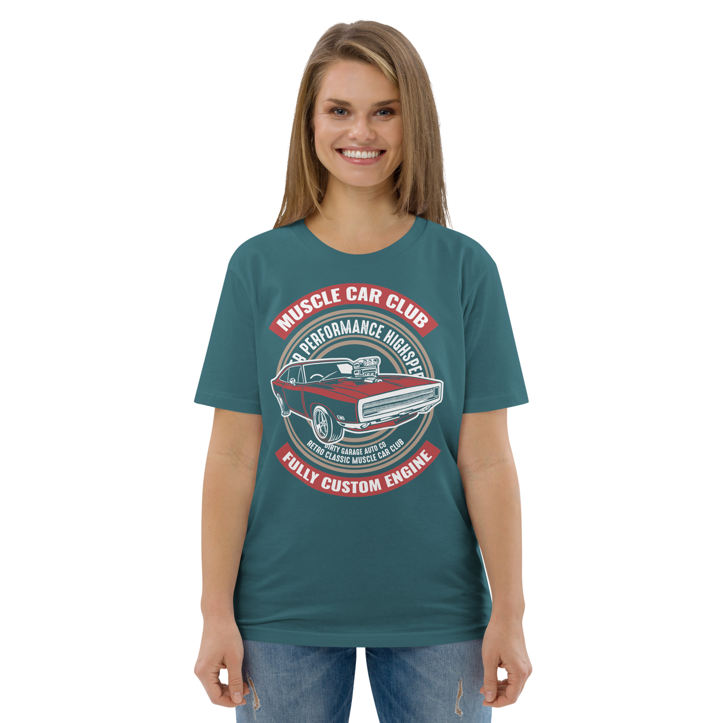 MUSCLE CAR CLUB Unisex organic cotton t-shirt