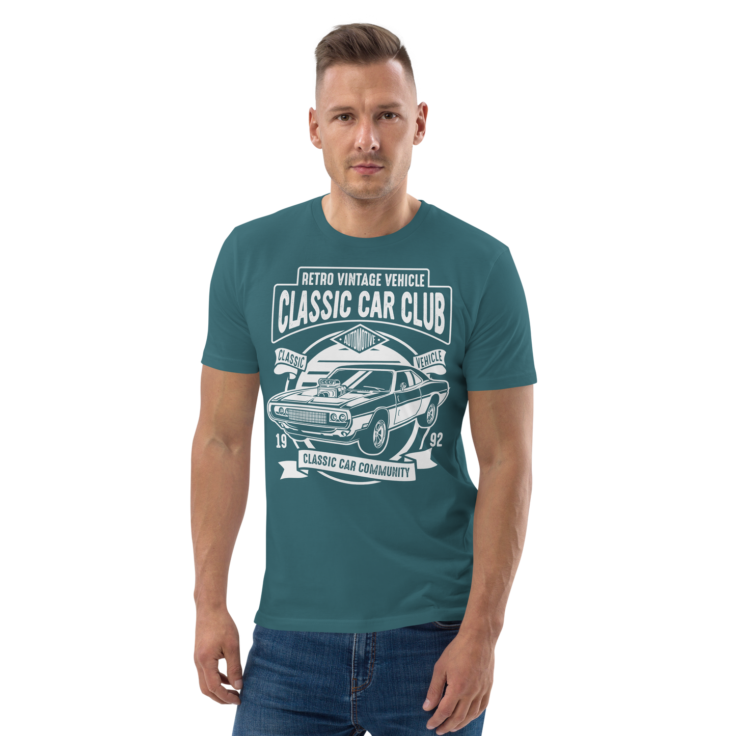 CLASSIC CAR CLUB Unisex organic cotton t-shirt