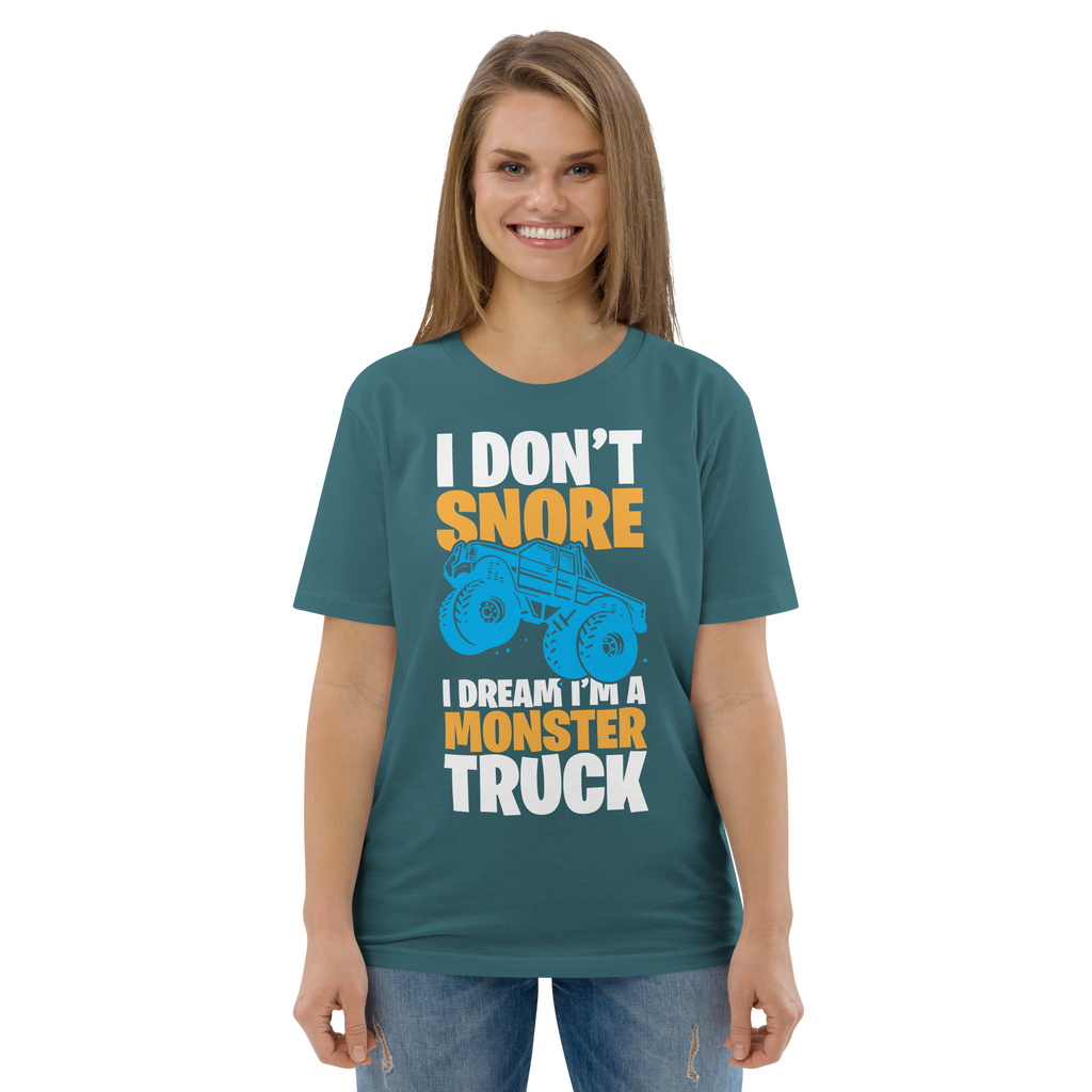 ICH BIN EIN MONSTER TRUCK Unisex-T-Shirt aus Bio-Baumwolle