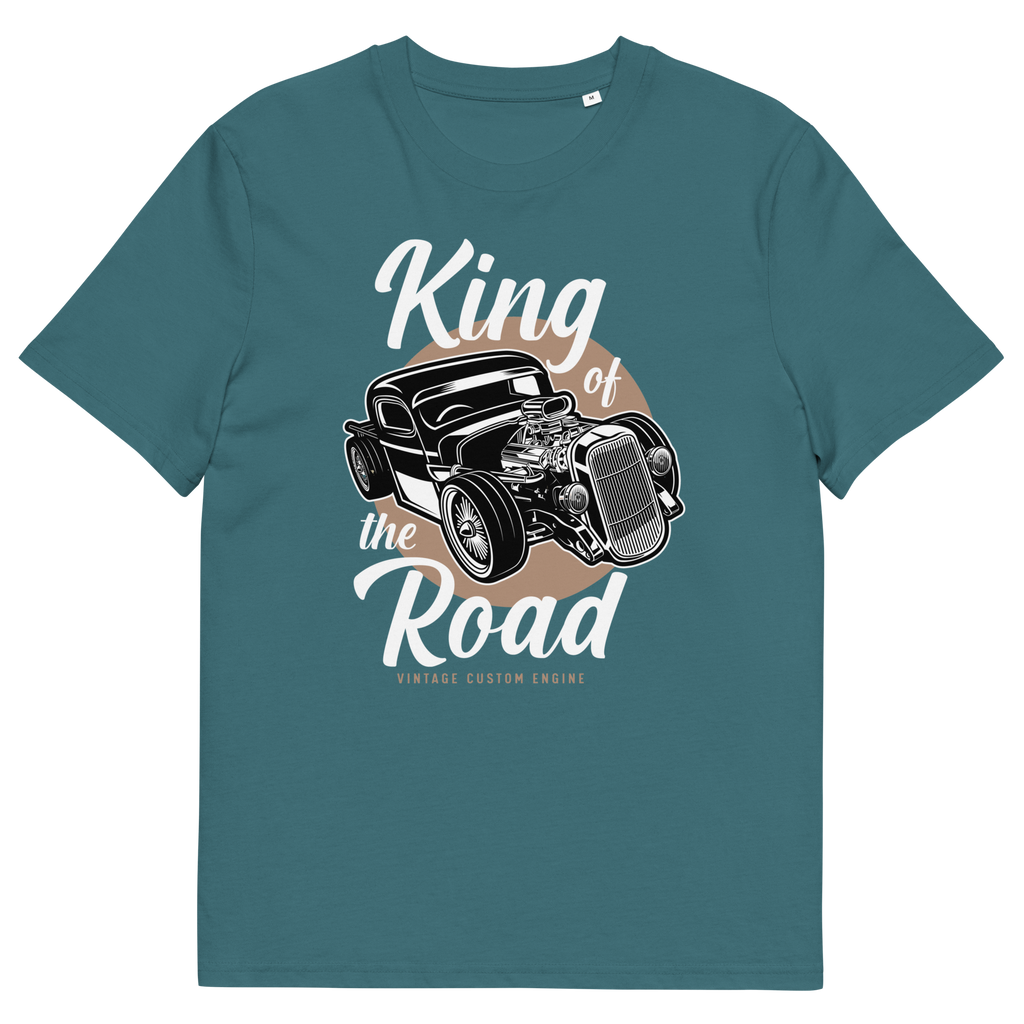 Camiseta unisex de algodón orgánico KING OF THE ROAD